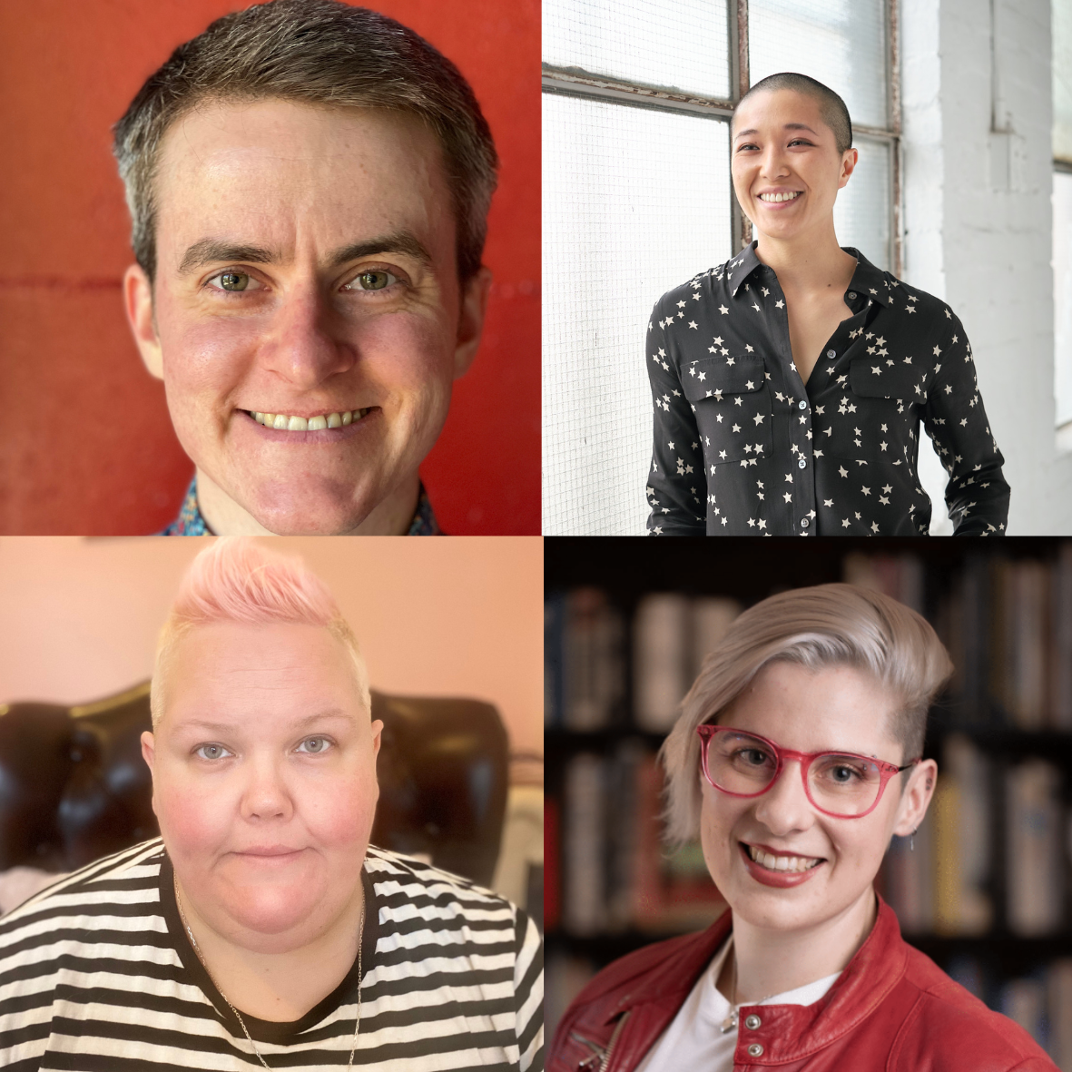 The smiling faces of Kai Ash, Jess Ho, Jasper Peach, and Darcy Green.