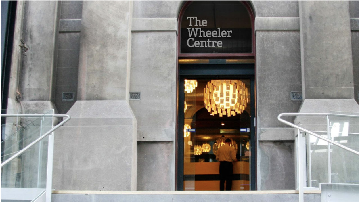 Front door of the wheeler centre