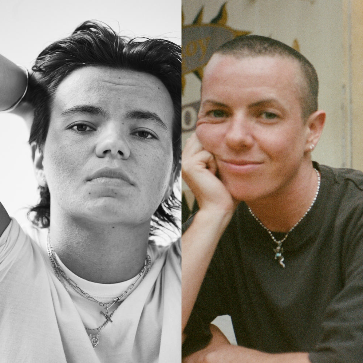 The faces of Zoe Terakes and Dylin Hardcastle.