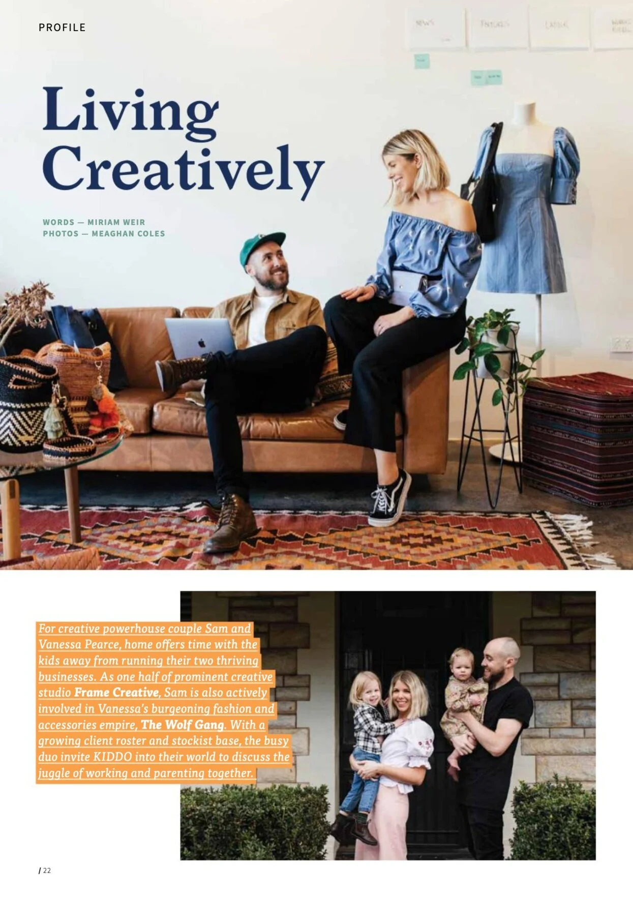 KIDDO // Issue 6 // Frame &amp; The Wolf gang // Vanessa &amp; Sam