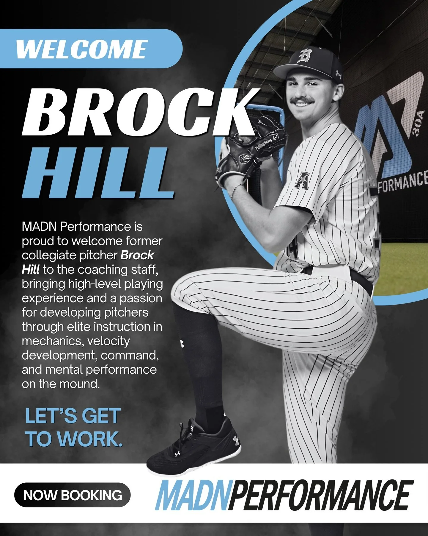 MADN Performance Welcomes Brock Hill as the new Pitching Coordinator!!! #madnmade