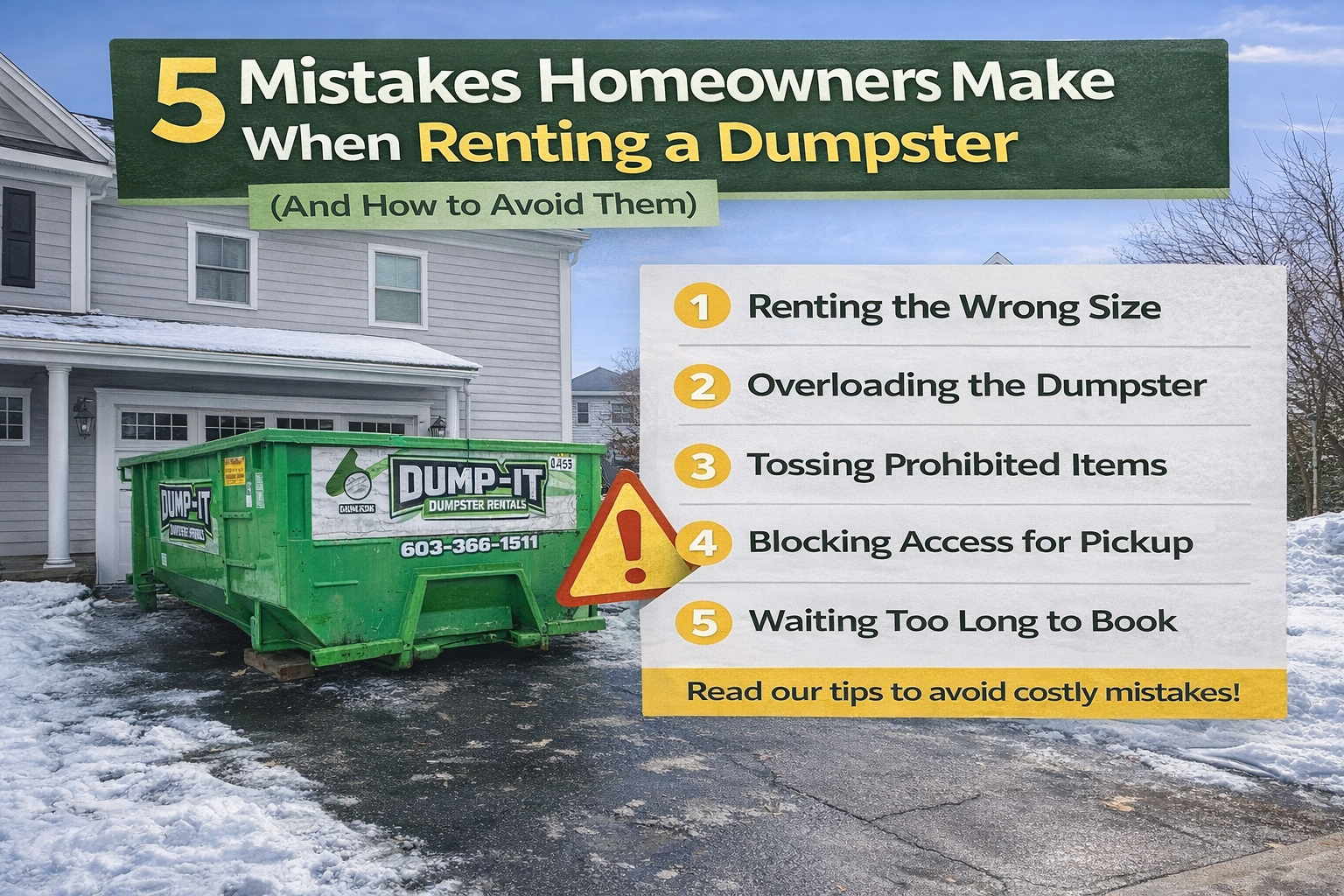 5 Mistakes Homeowners Make When Renting a Dumpster