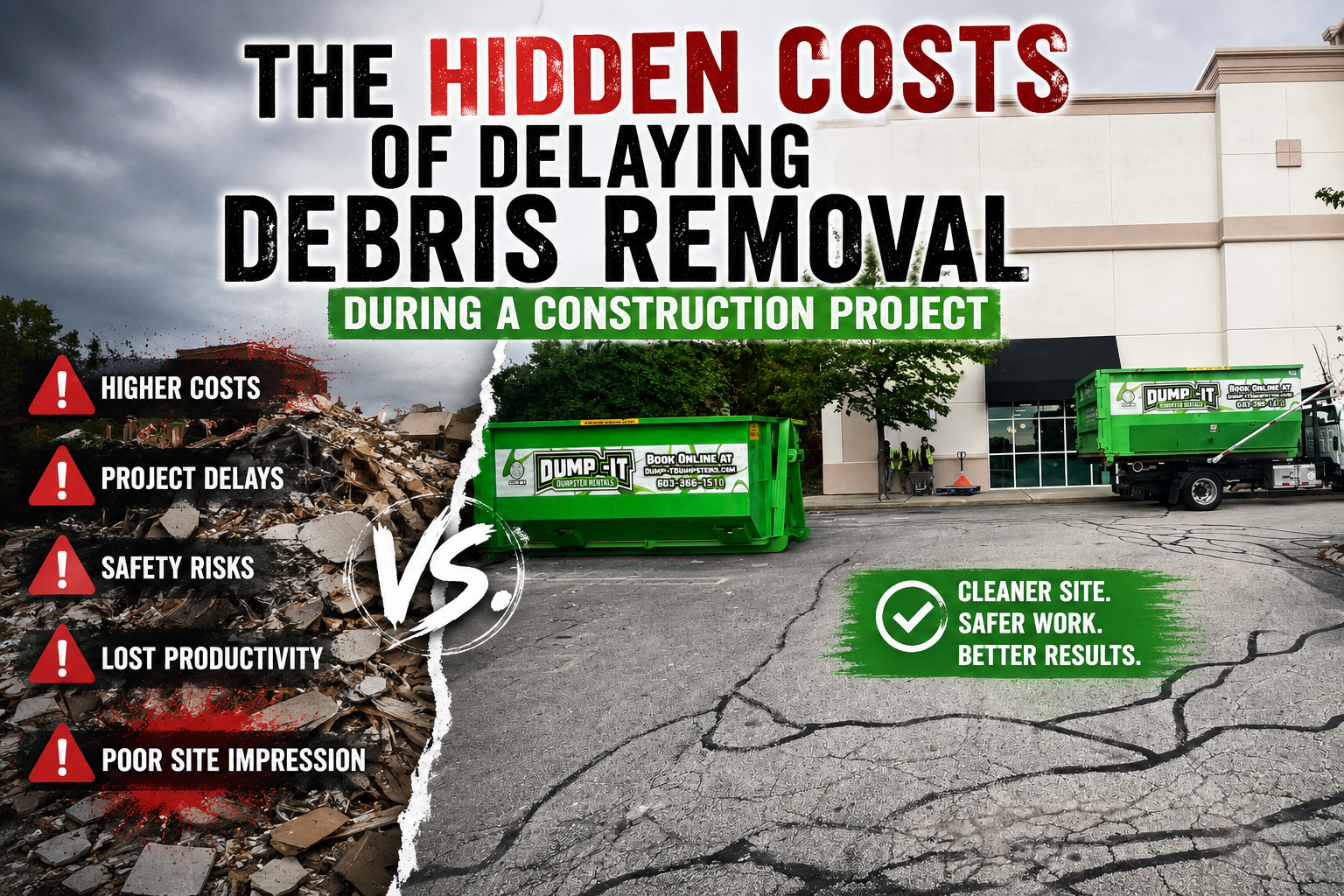 The Hidden Costs of Delaying Debris Removal During a Construction Project