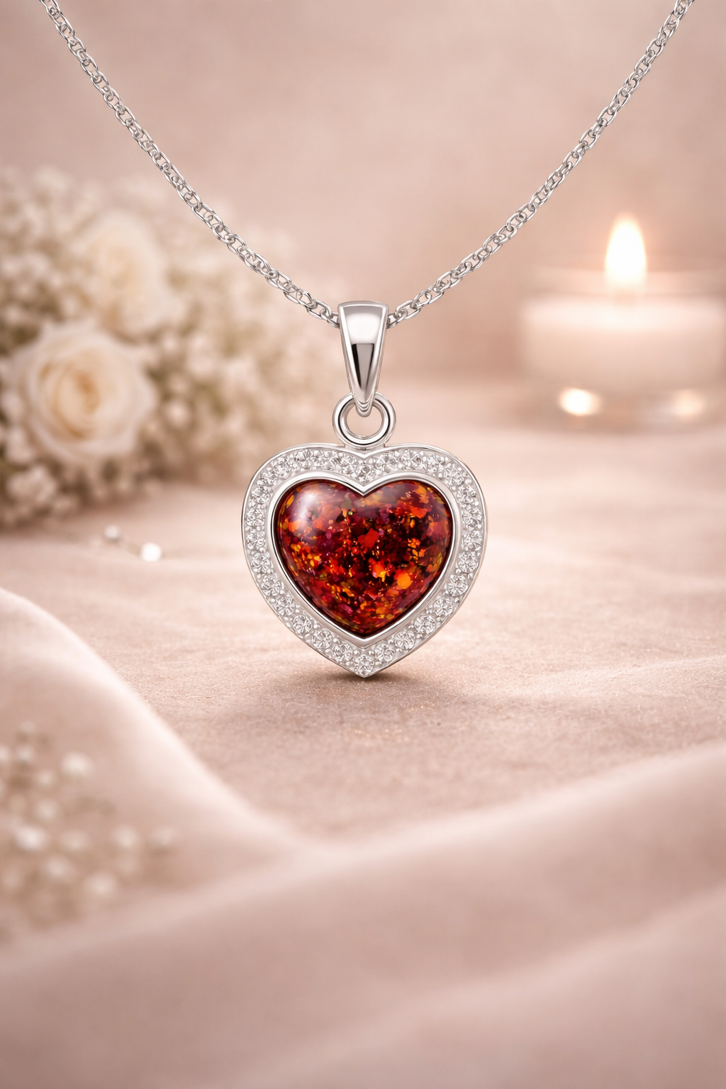 Halo - Heart Memorial Necklace