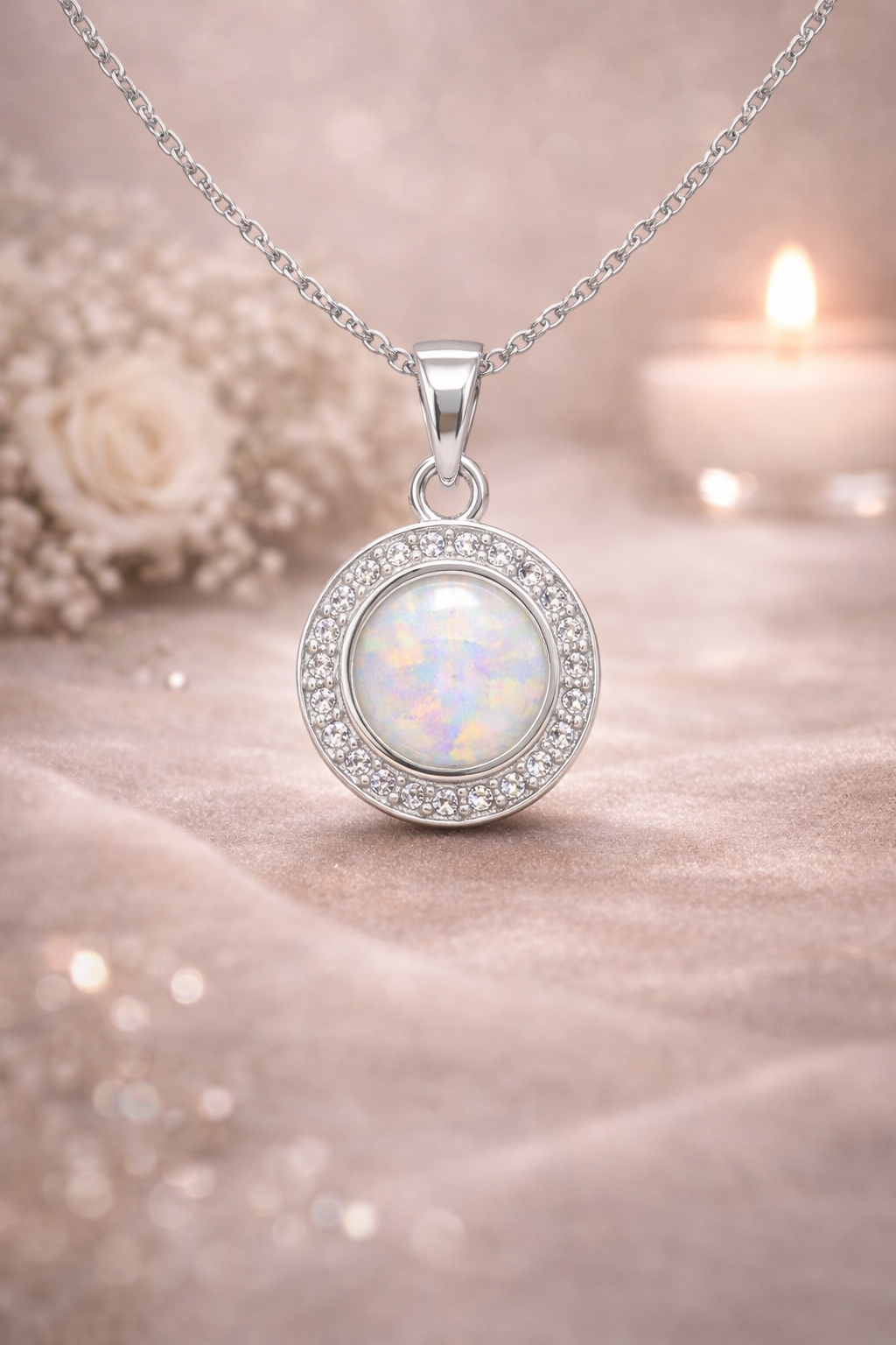 Halo - Round Memorial Necklace