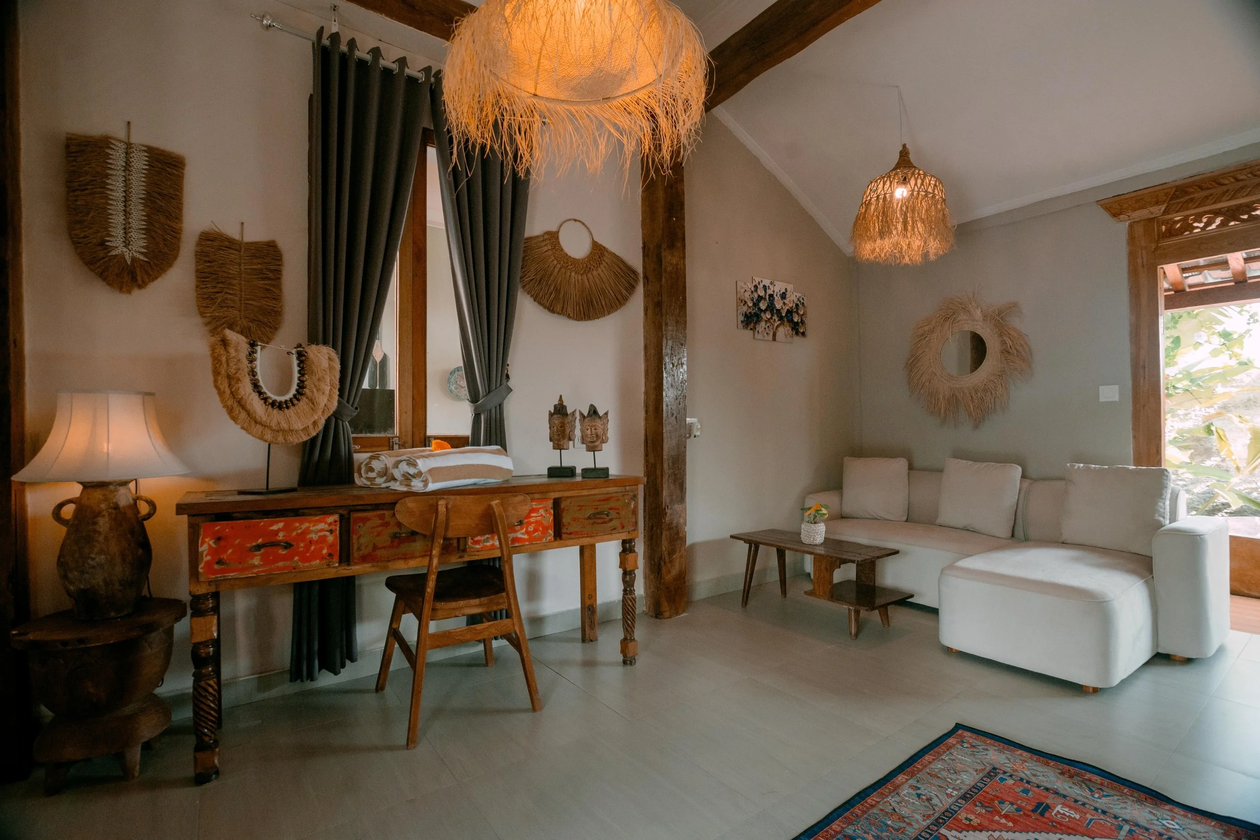 Master bedroom lounge and desk