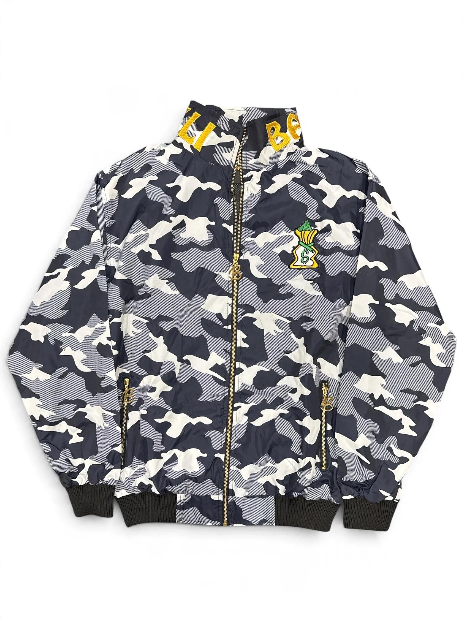 BAGGAVELI Mens Arctic Camo Bomber