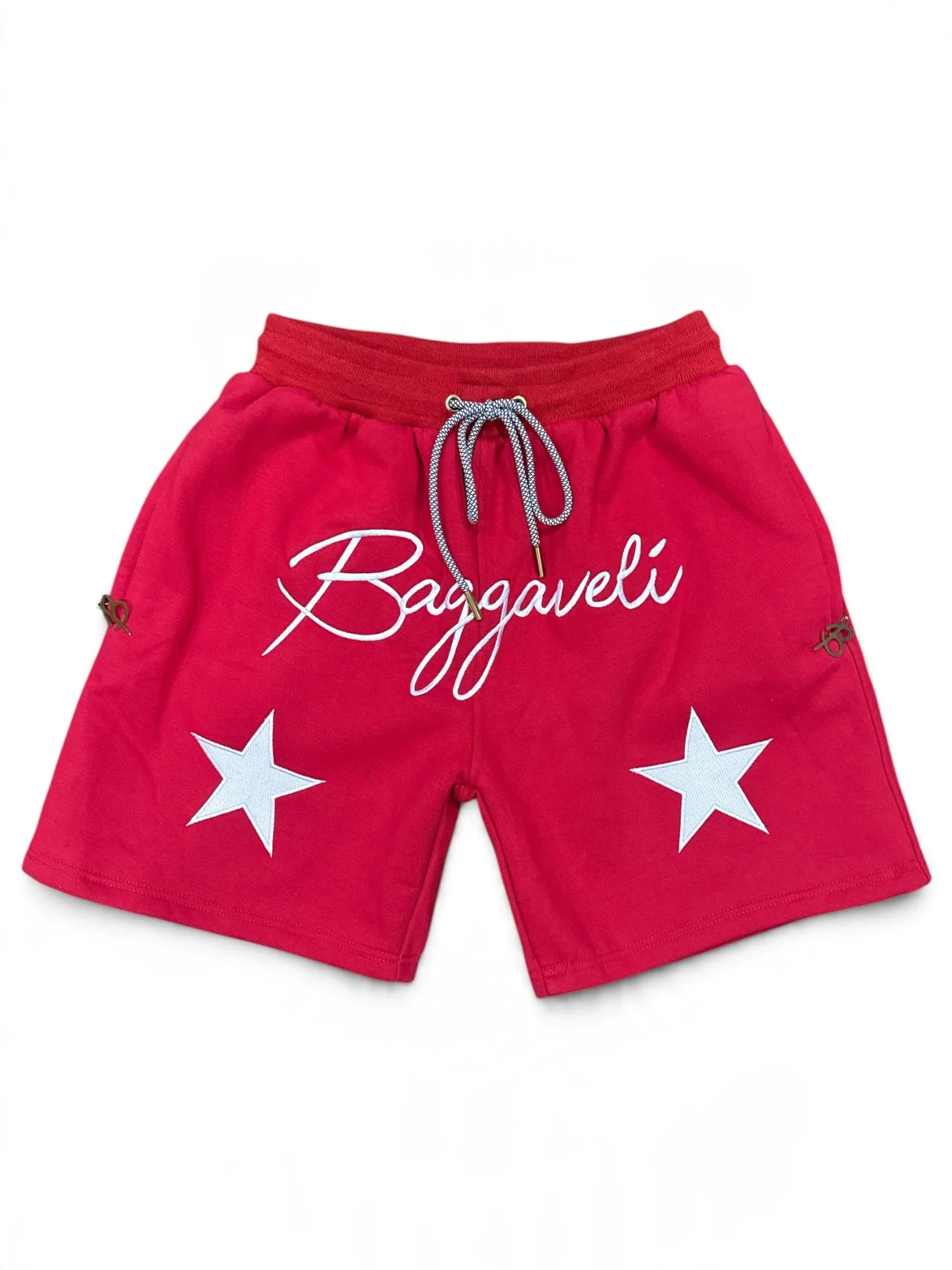 BAGSGAVELI Red Star Fleece Shorts