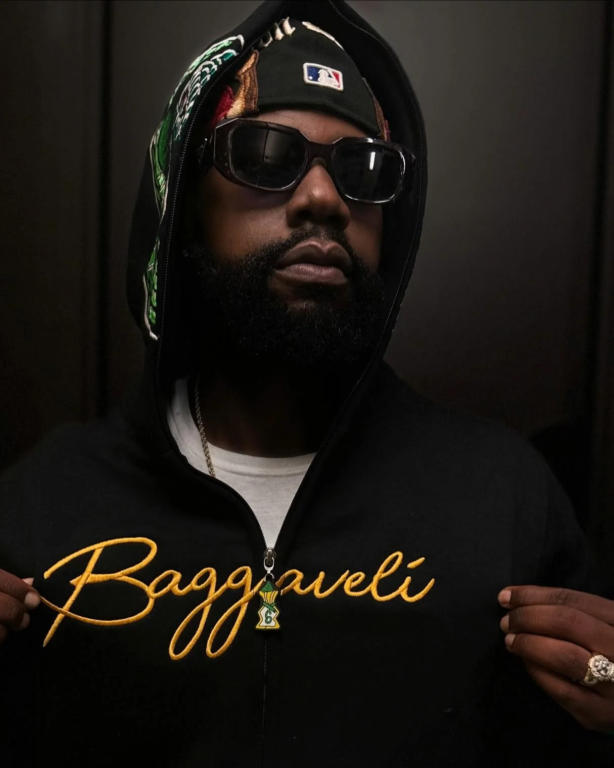 "Happy Halloween! 🎃 Get ready for the new Bags Baggaveli fall drop: the Serpent Outfit. 🐍 Featuring an all-black ensemble with a snake face wraparound on the bag logo and matching pants with our logo on the zipper. The moral of the story: anyo
