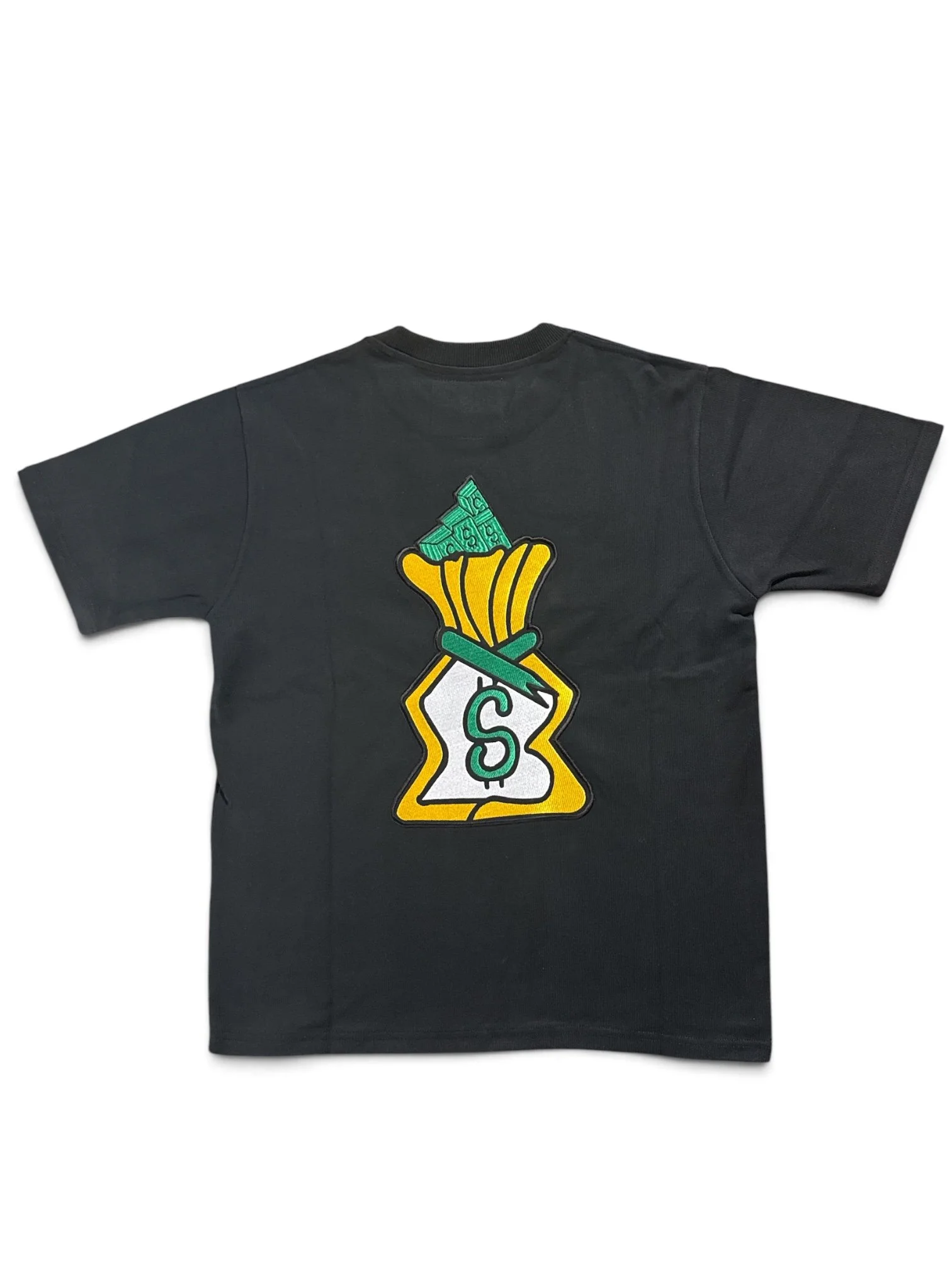 BAGS Baggaveli T-Shirt - Black / Gold - Cursive Money Bag