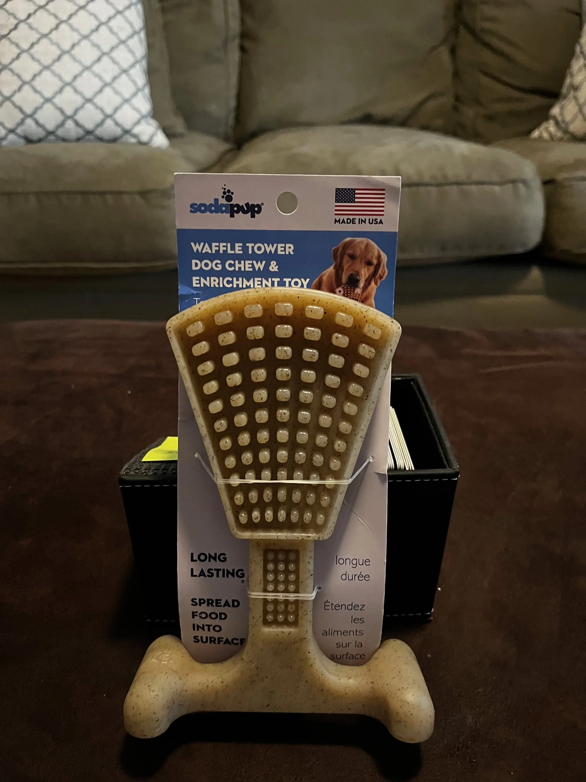Waffle Tower Dog Chew Toy