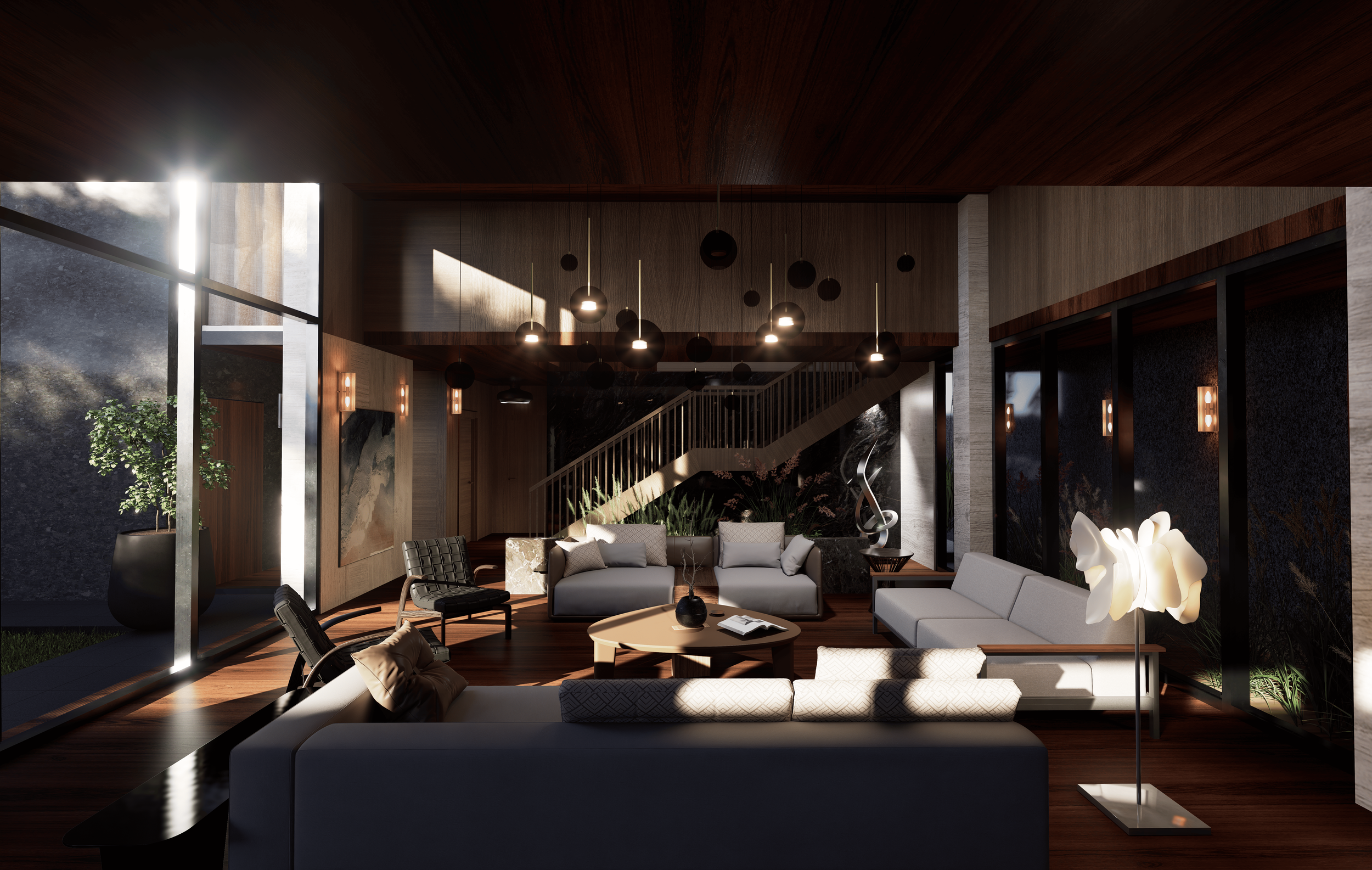 Interiorismo de Sala de casa en Texcoco