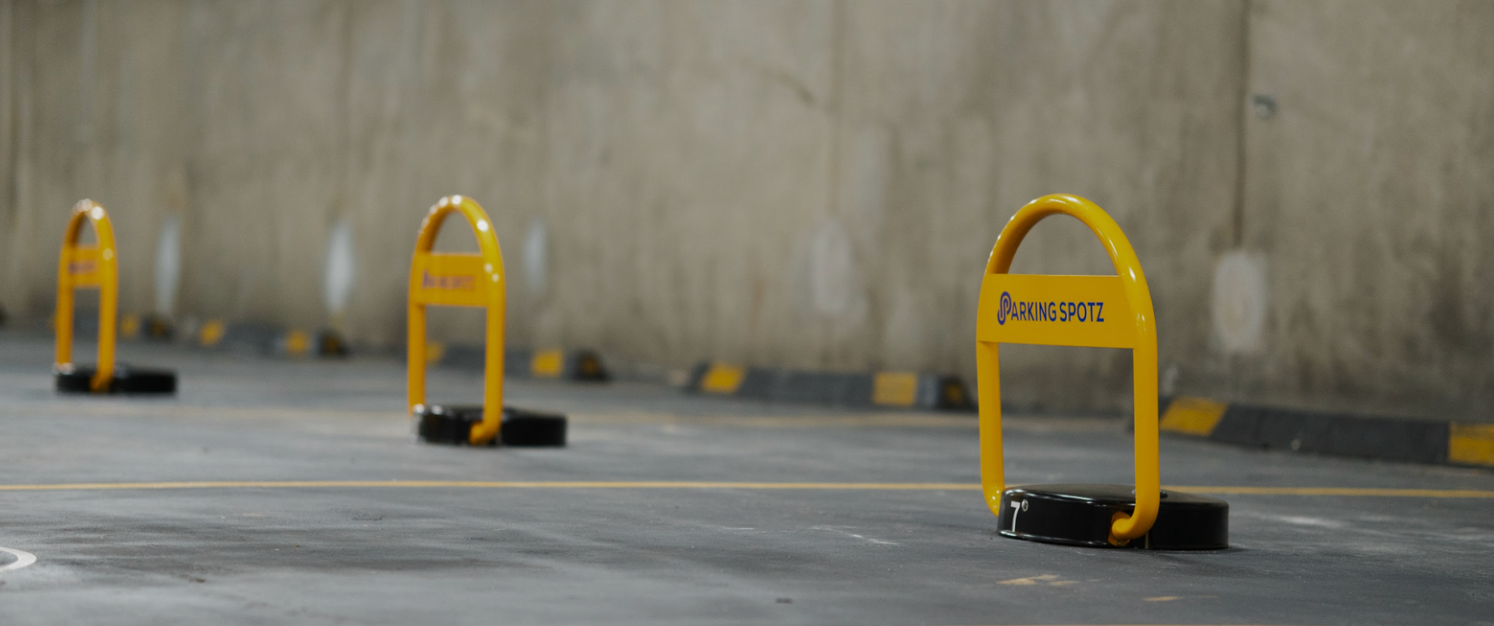 Parking Spotz IOT parking solutions in underground basement