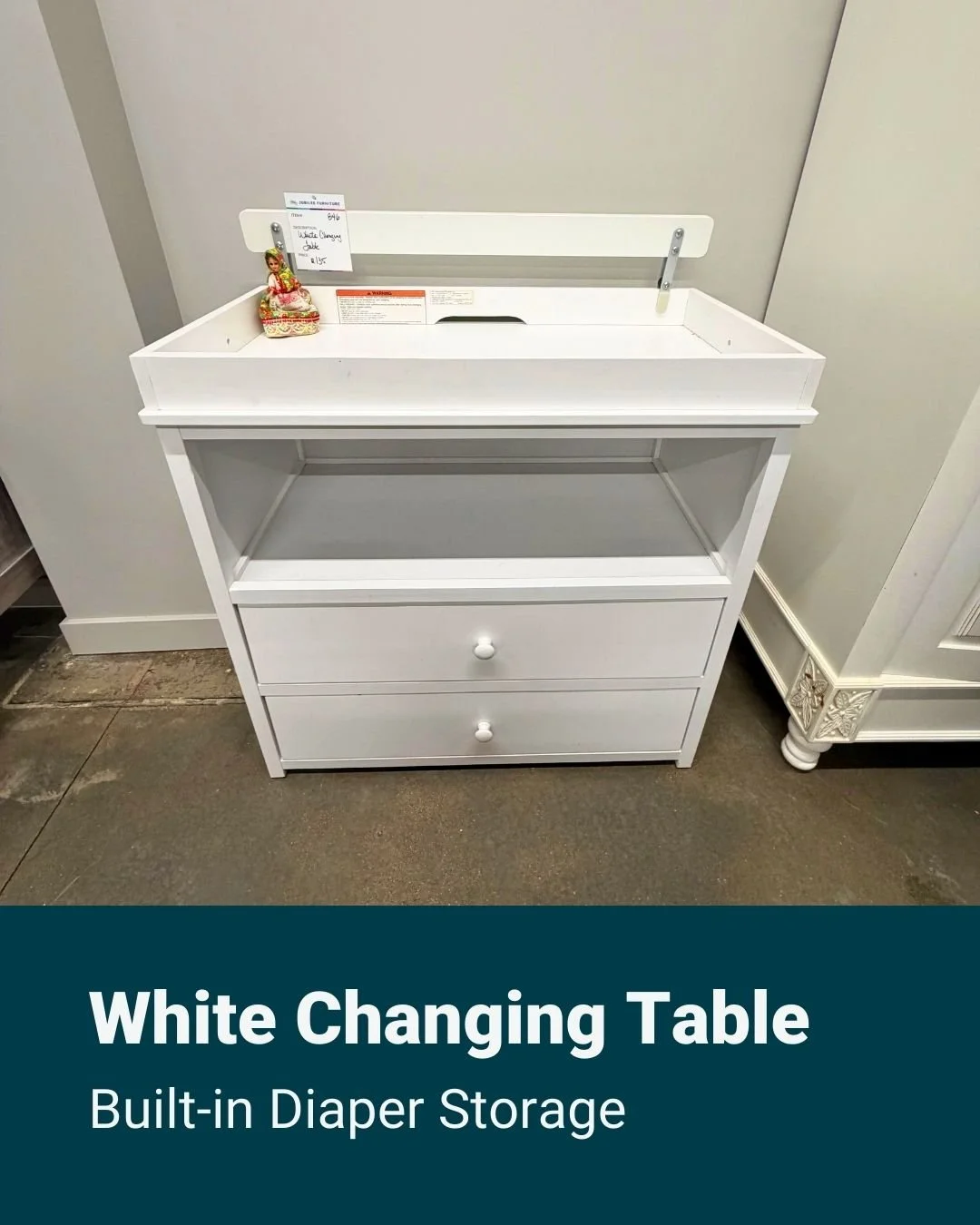 ✨ Nursery Must-Have ✨

This White Changing Table is the perfect mix of style and function. With built-in diaper storage, it keeps all your baby essentials organized and within arm&rsquo;s reach during those busy diaper changes. 🍼

Stop by Jubilee Fu