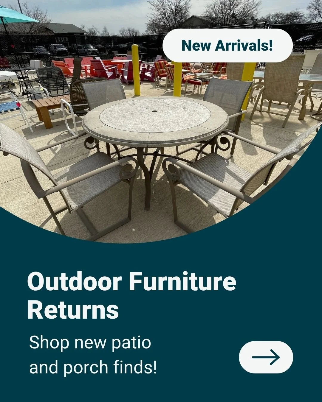Outdoor season is almost here&hellip; and patio furniture is starting to arrive.

Did you know the right outdoor setup can completely change how you use your backyard or porch? From morning coffee spots to cozy gathering spaces, a few simple pieces c