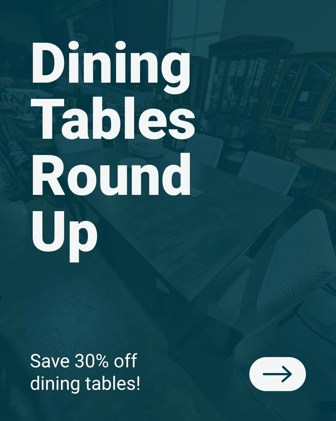 Gather around something new 🤍
All dining tables are 30% OFF&mdash;perfect time to upgrade your space!