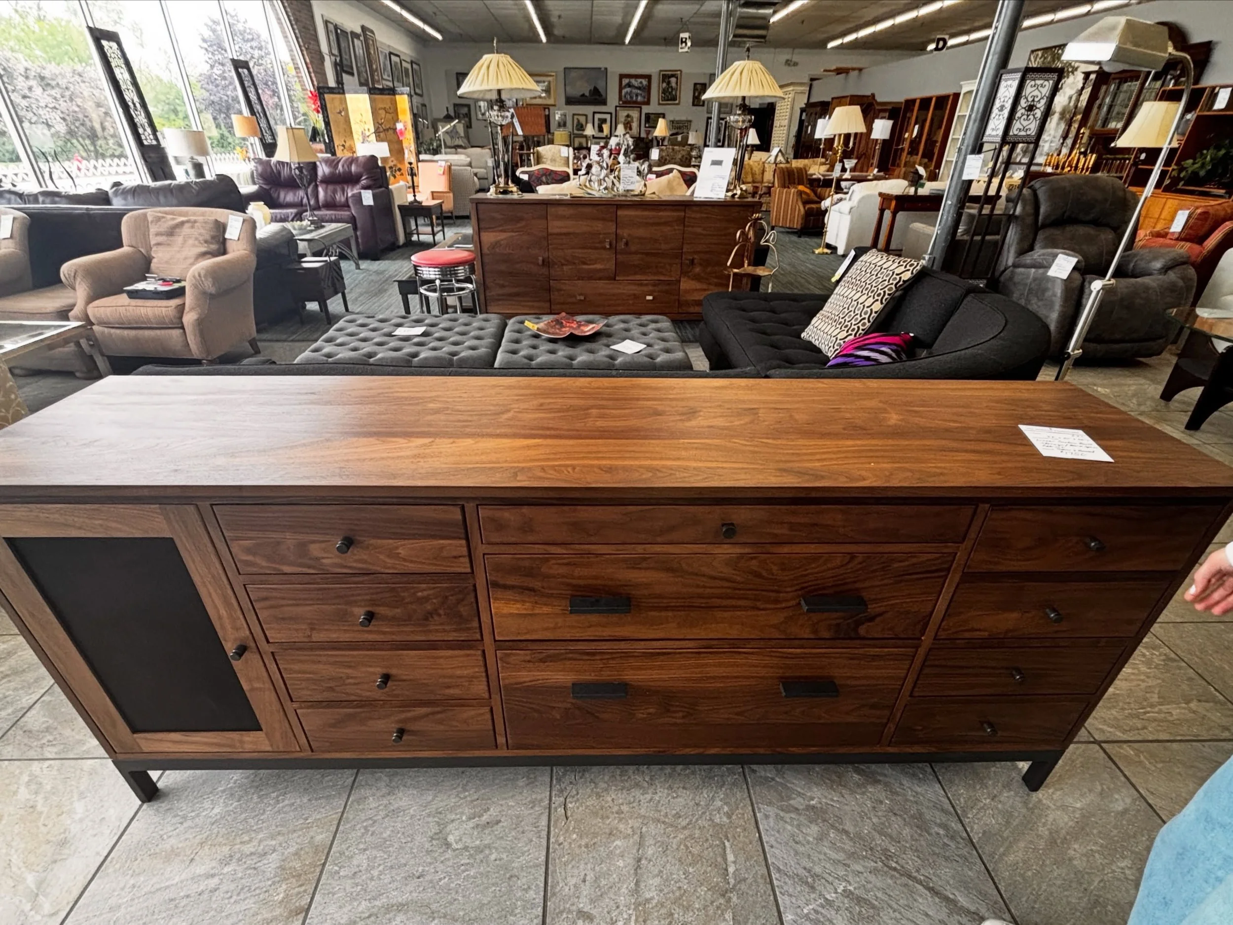 Did you ask for the most functional storage workspace? Because we answered! Come in for this Room &amp; Board beauty before it is gone.