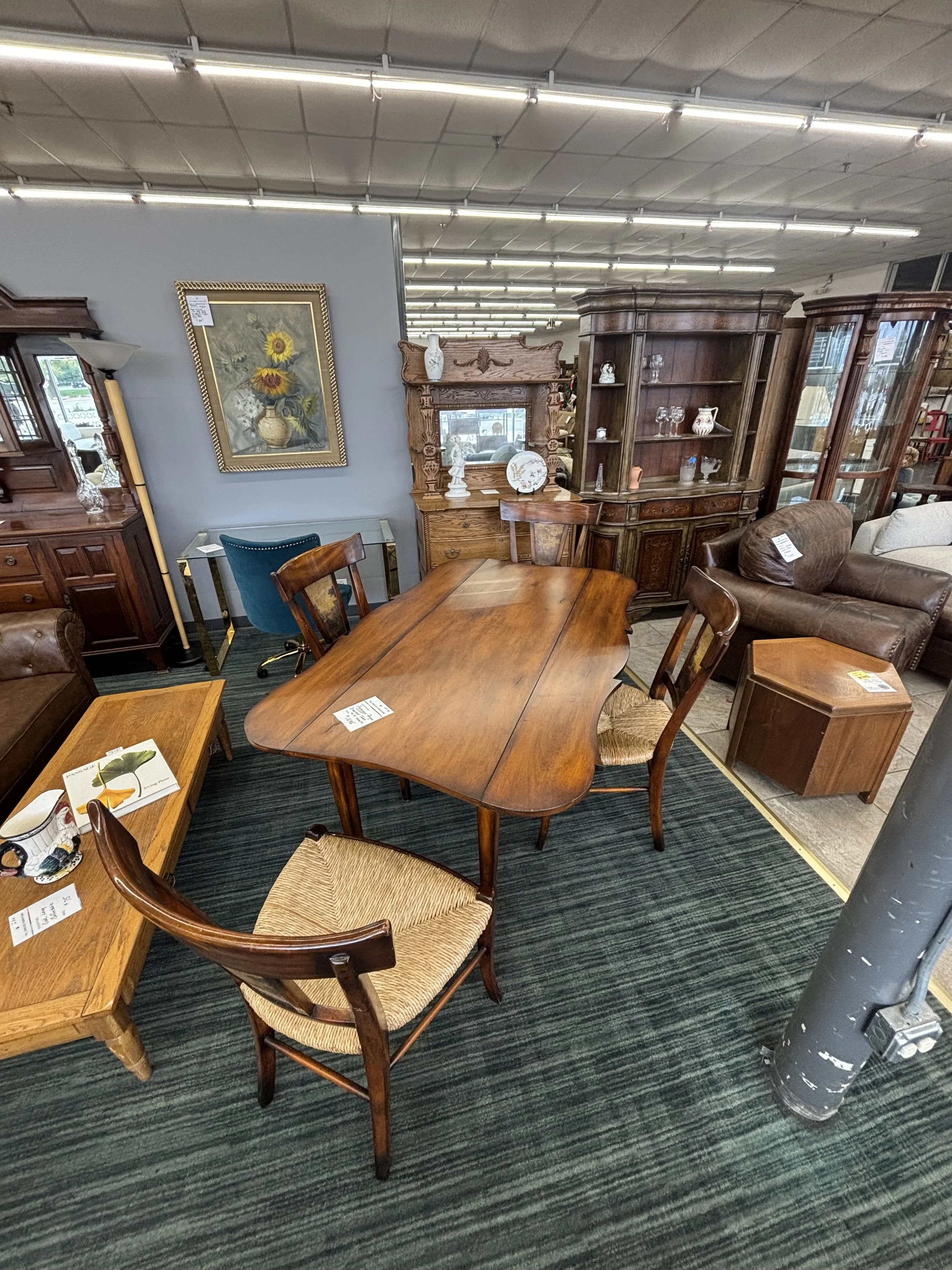 Cherrywood Dining Set with 4 Chairs