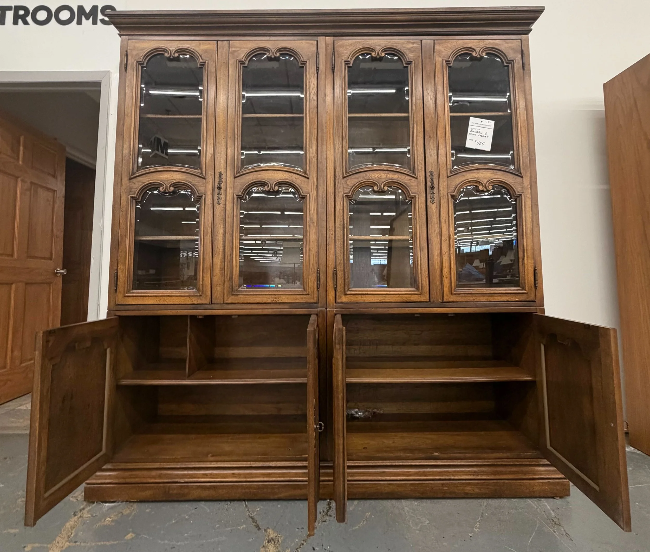 Classic 4-Door Wooden Cabinet