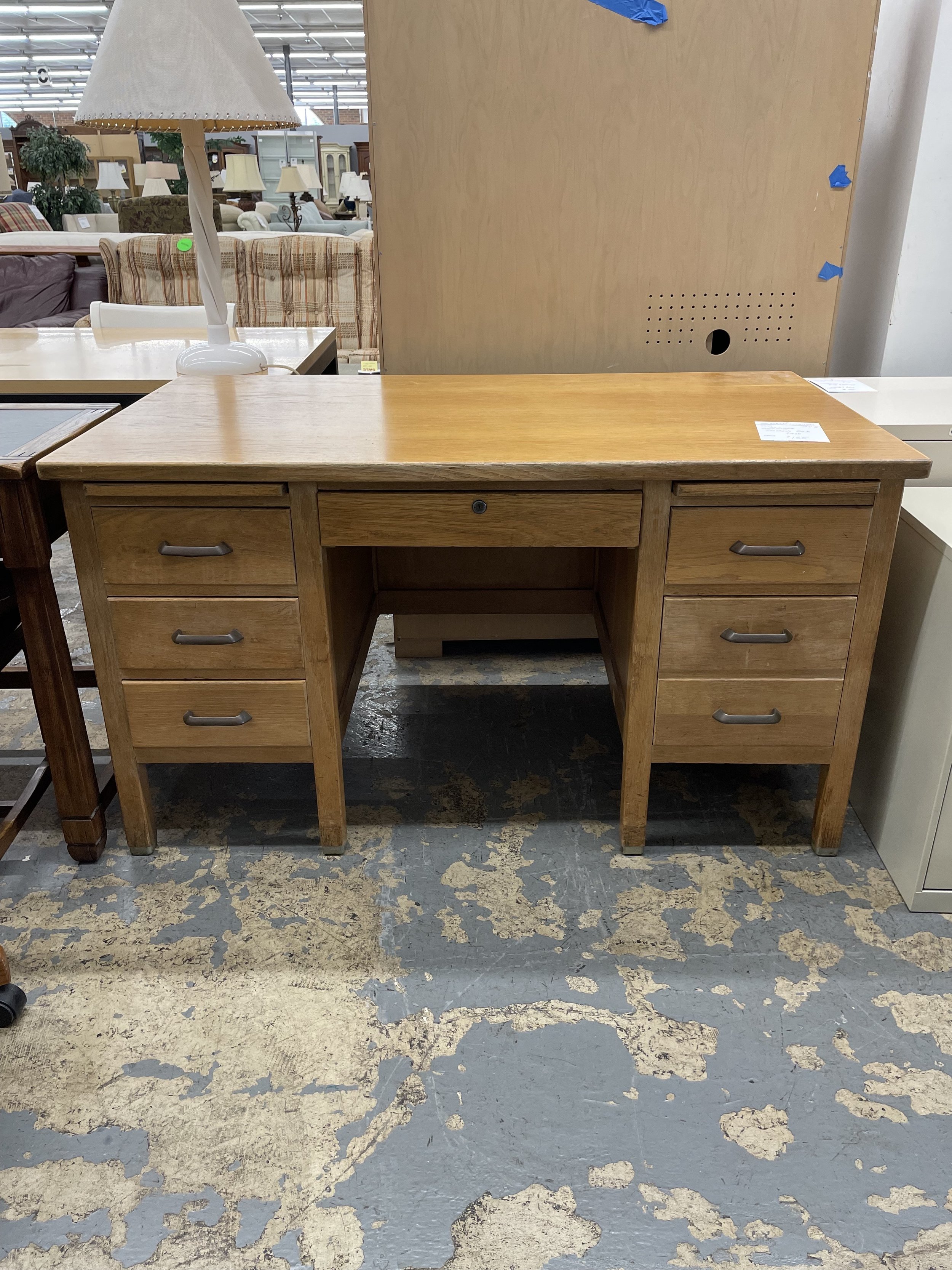 Teachers Oak Desk