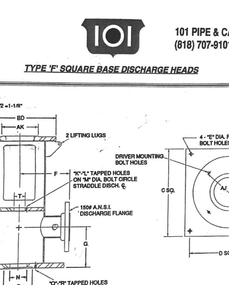 square base discharge heads cover photo