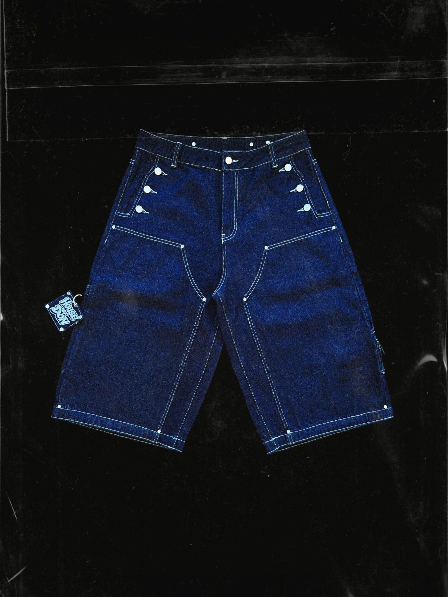Night Blue Denim Jorts