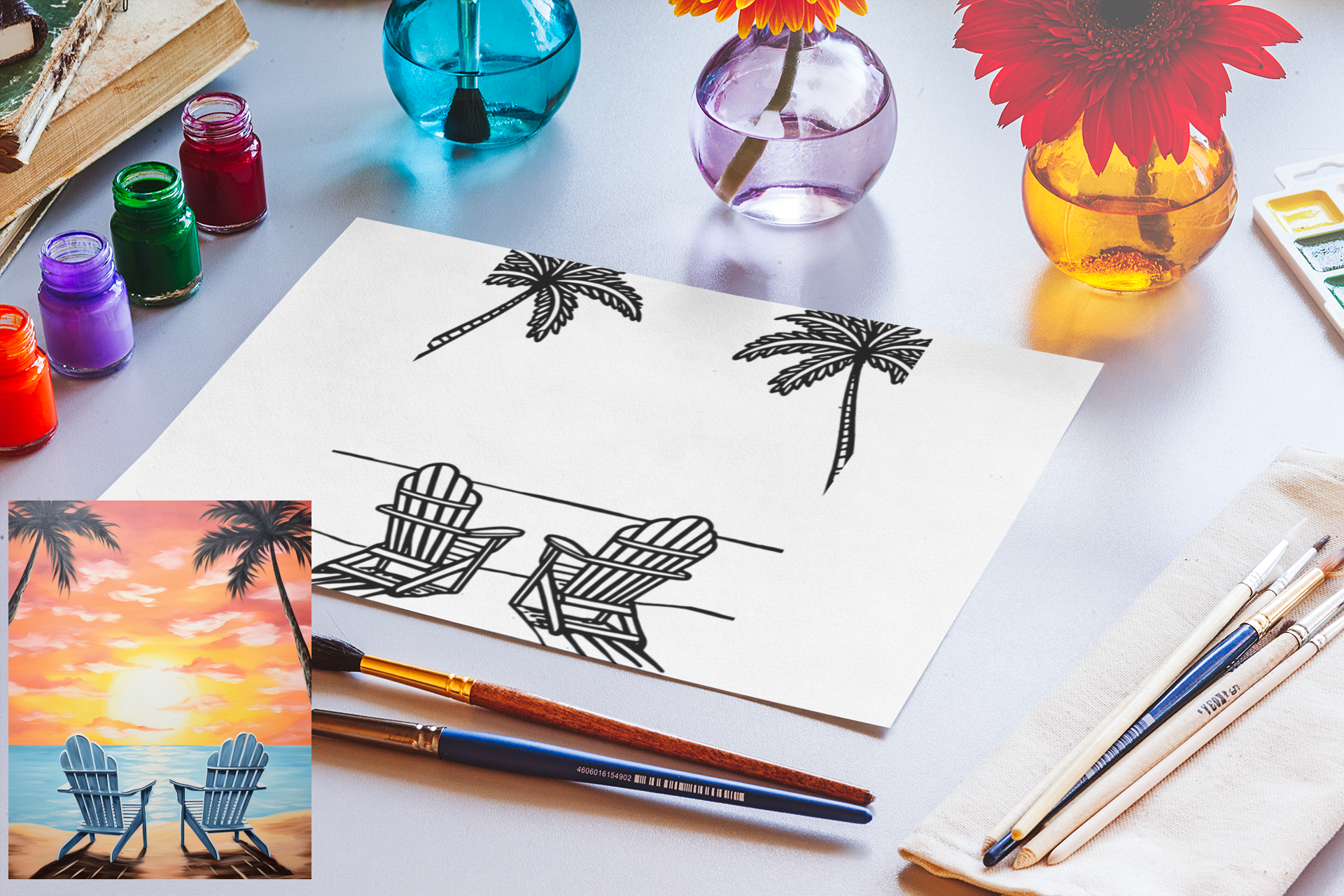 Sip and Paint Kits-3 Kits