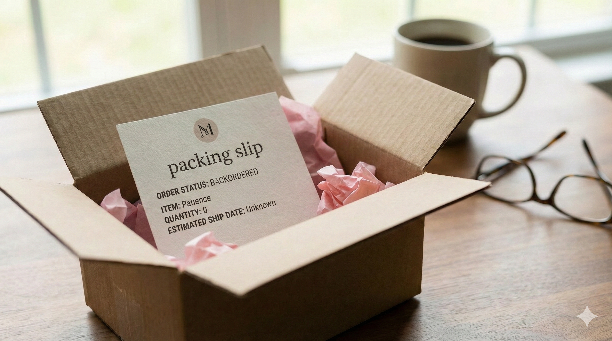 My Patience is Currently on Backorder