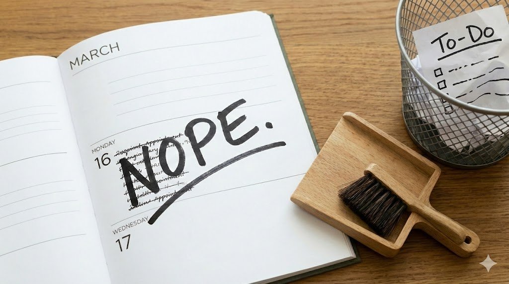 Spring Cleaning My Calendar: The Art of the Polite "No"