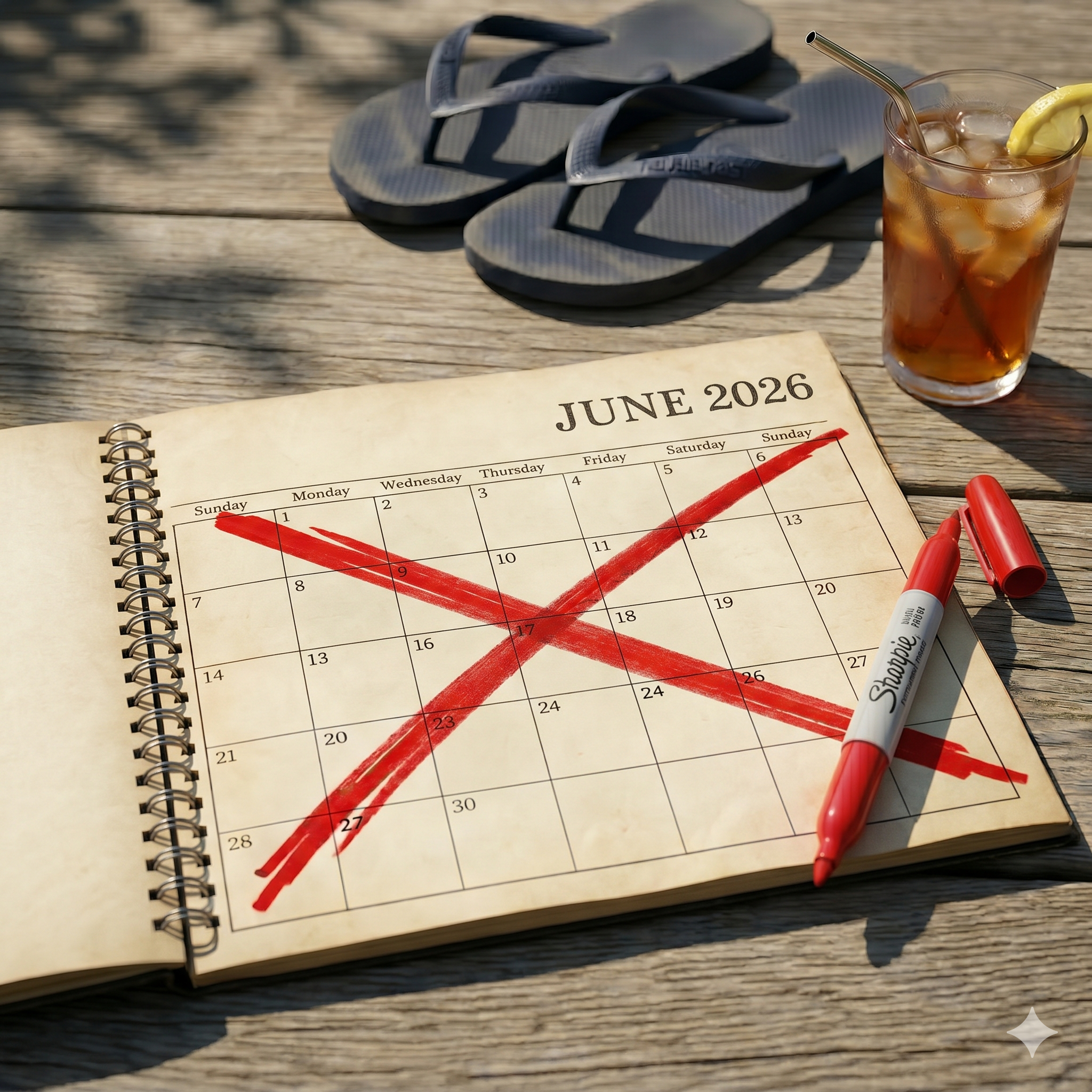 The Art of the Empty Summer Calendar