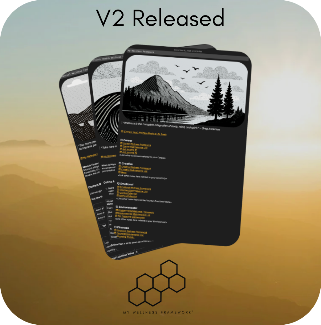 My Wellness Framework V2 Released