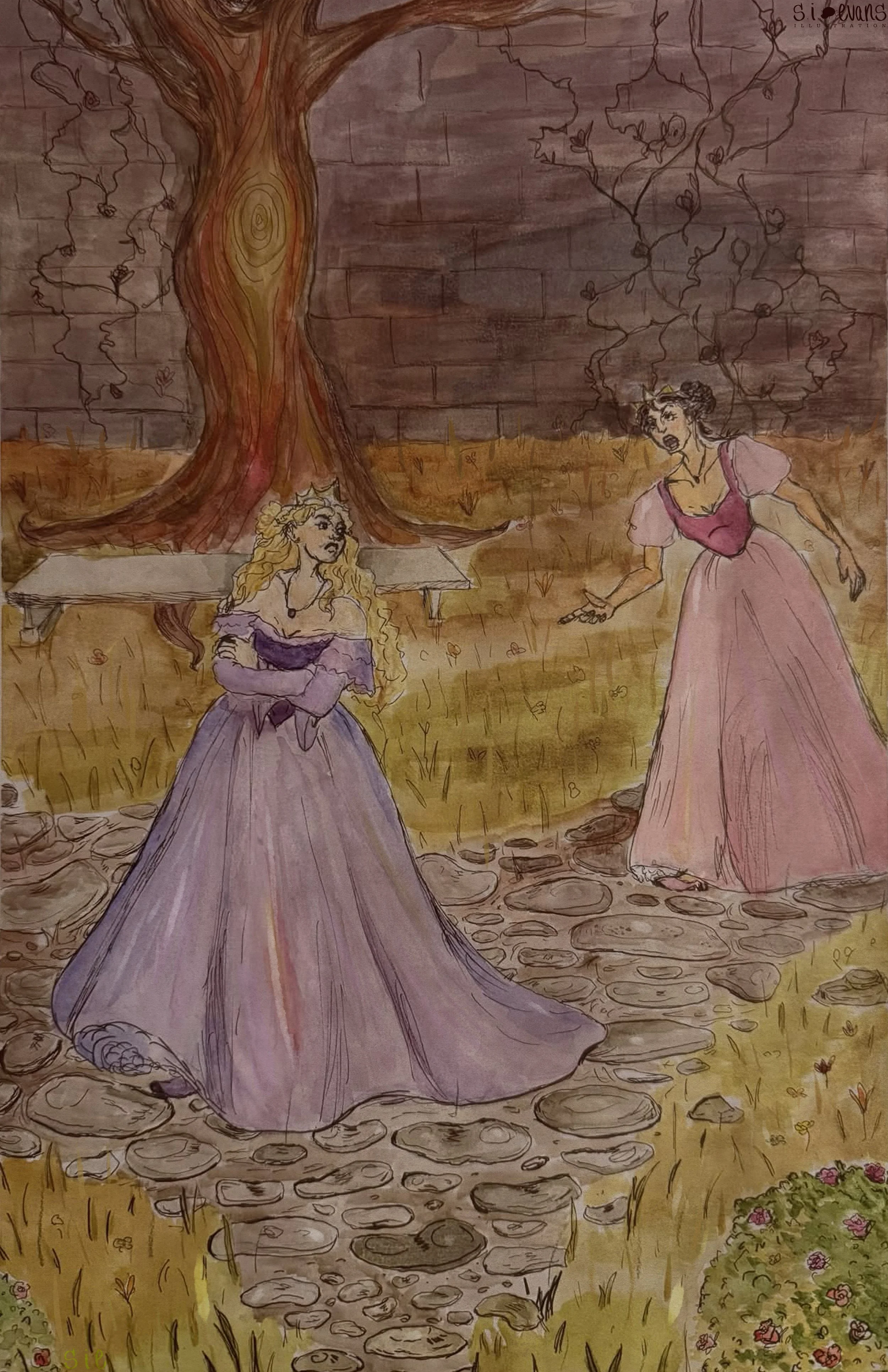 S. I. Evans, "The Confrontation in the Garden" February 2026