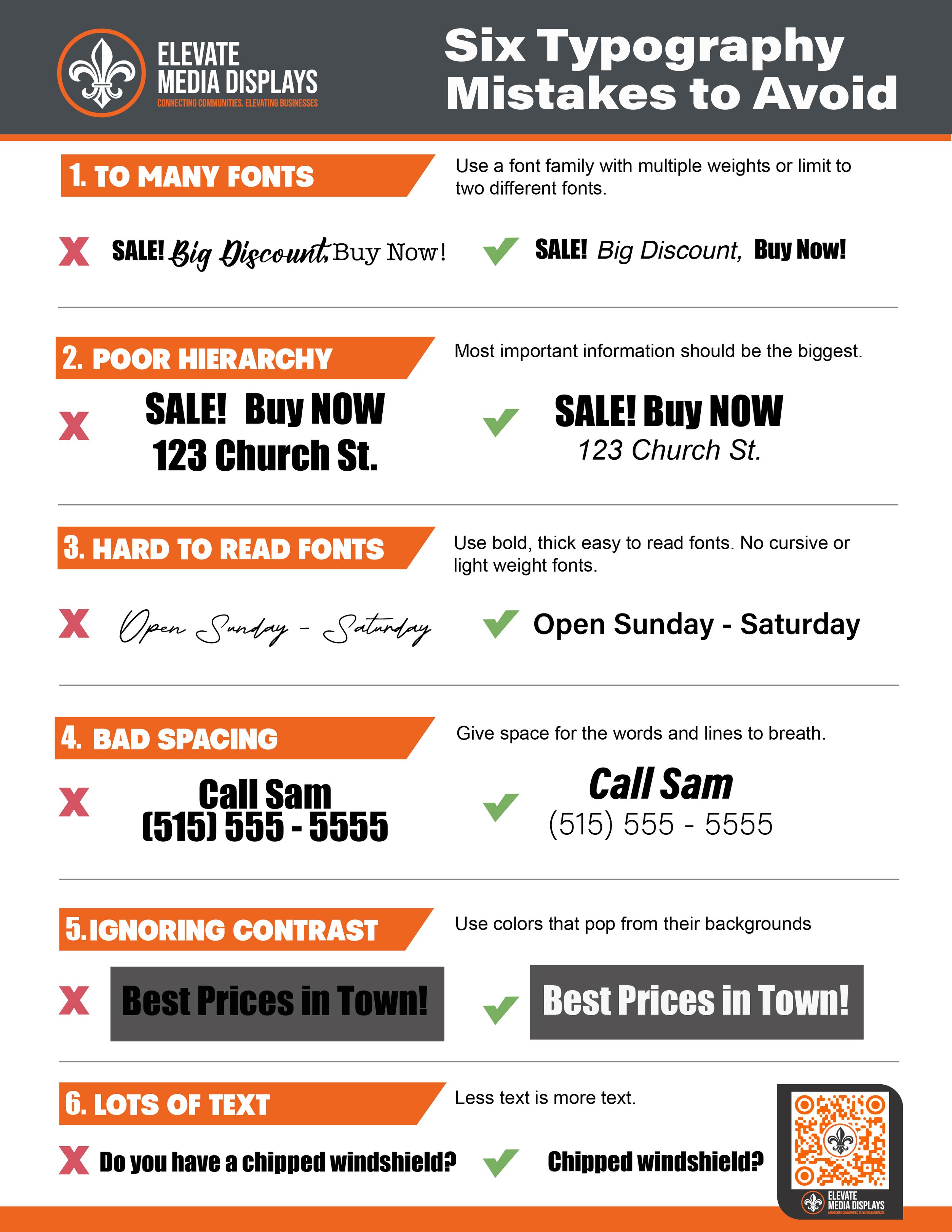 Typography quick access Image of the 6 hacks listed on the page