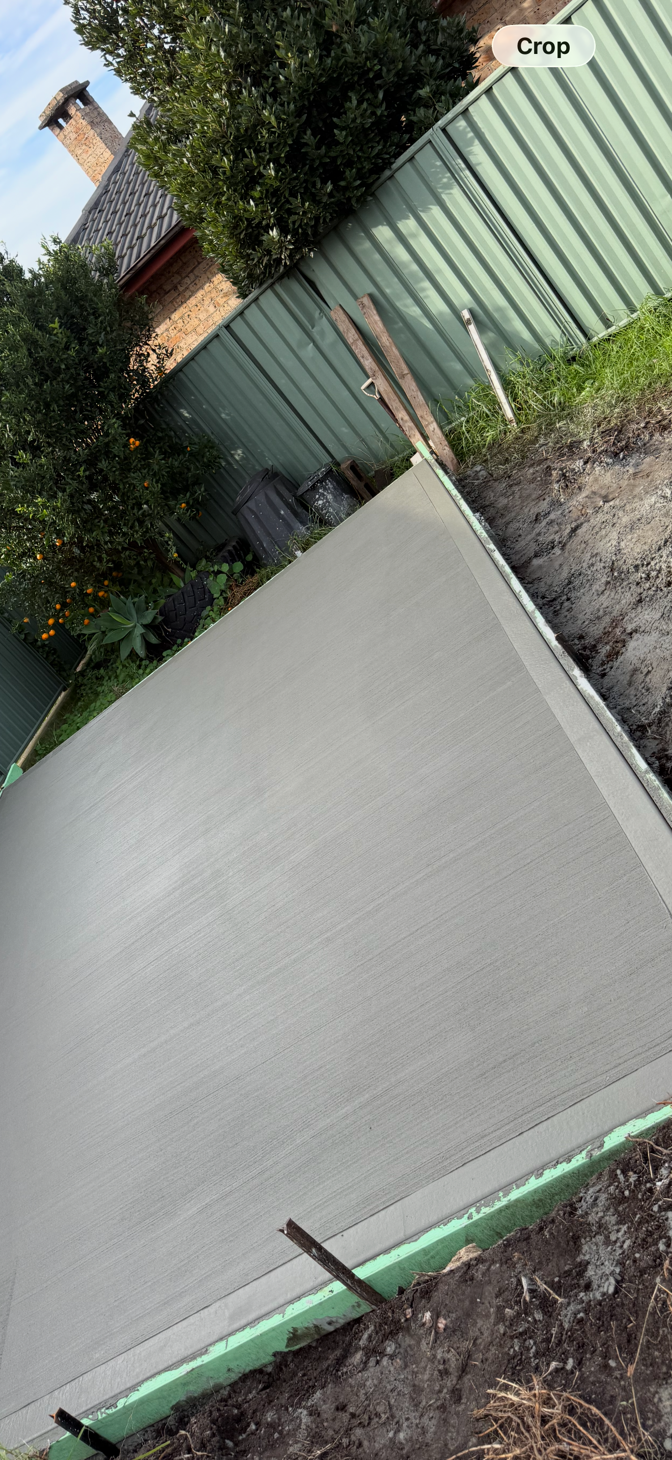 Lake Heights concrete shed slab 