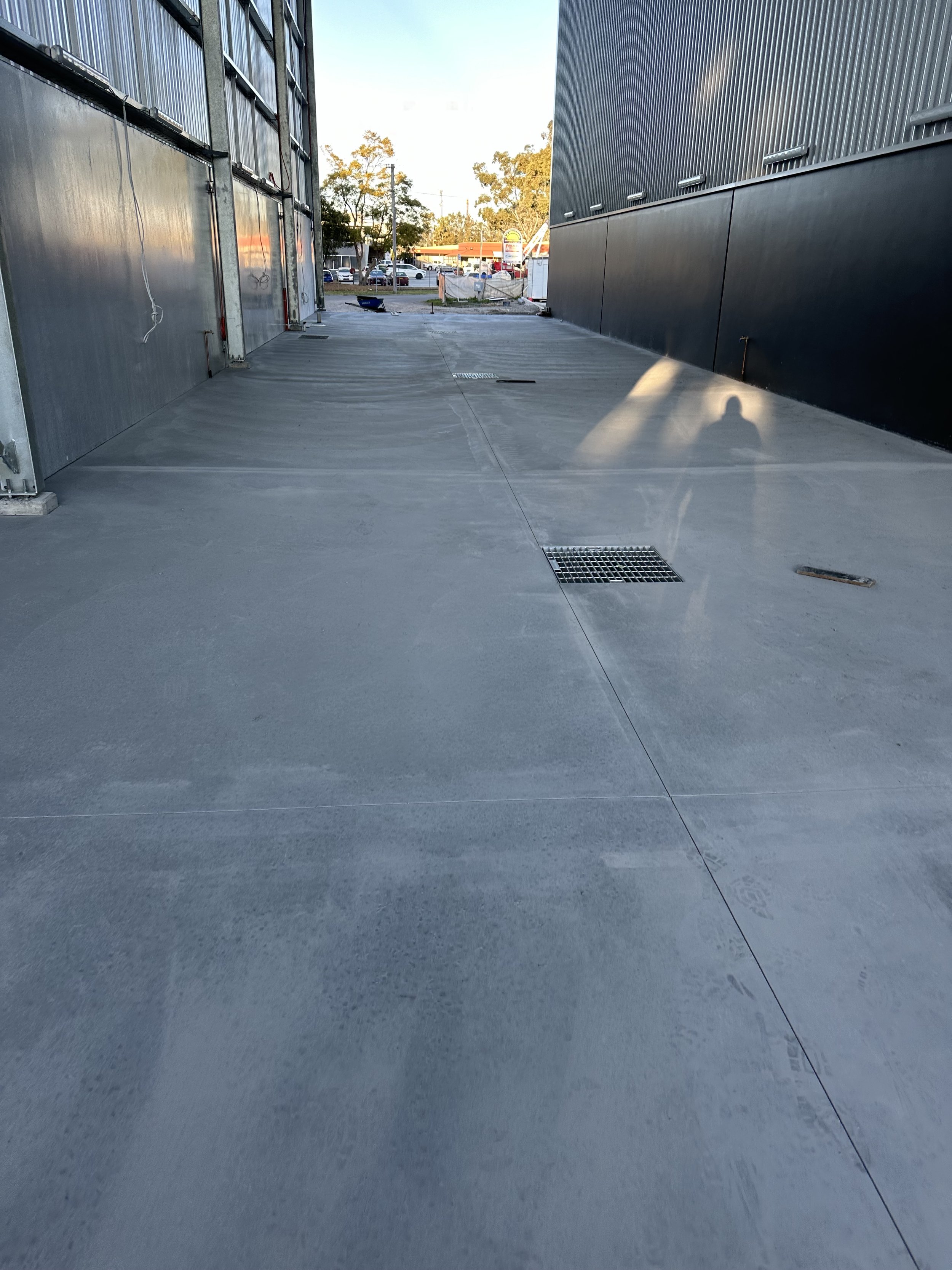 Truck wash concrete commercial project in Unanderra 