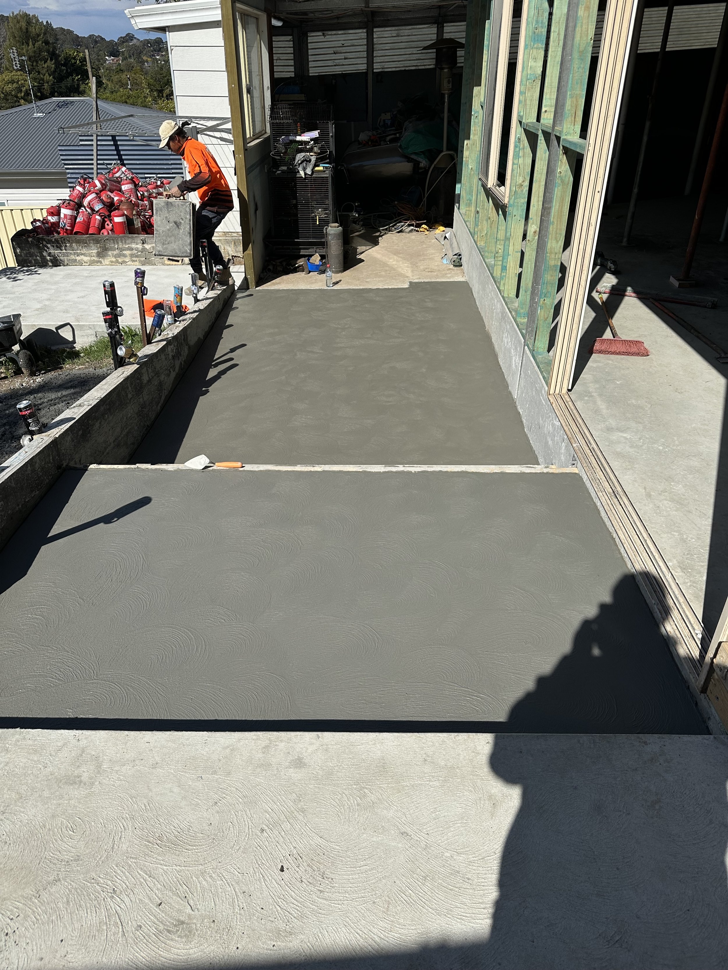 Working on a concrete path