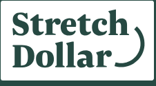 Stretch Dollar logo with text in green