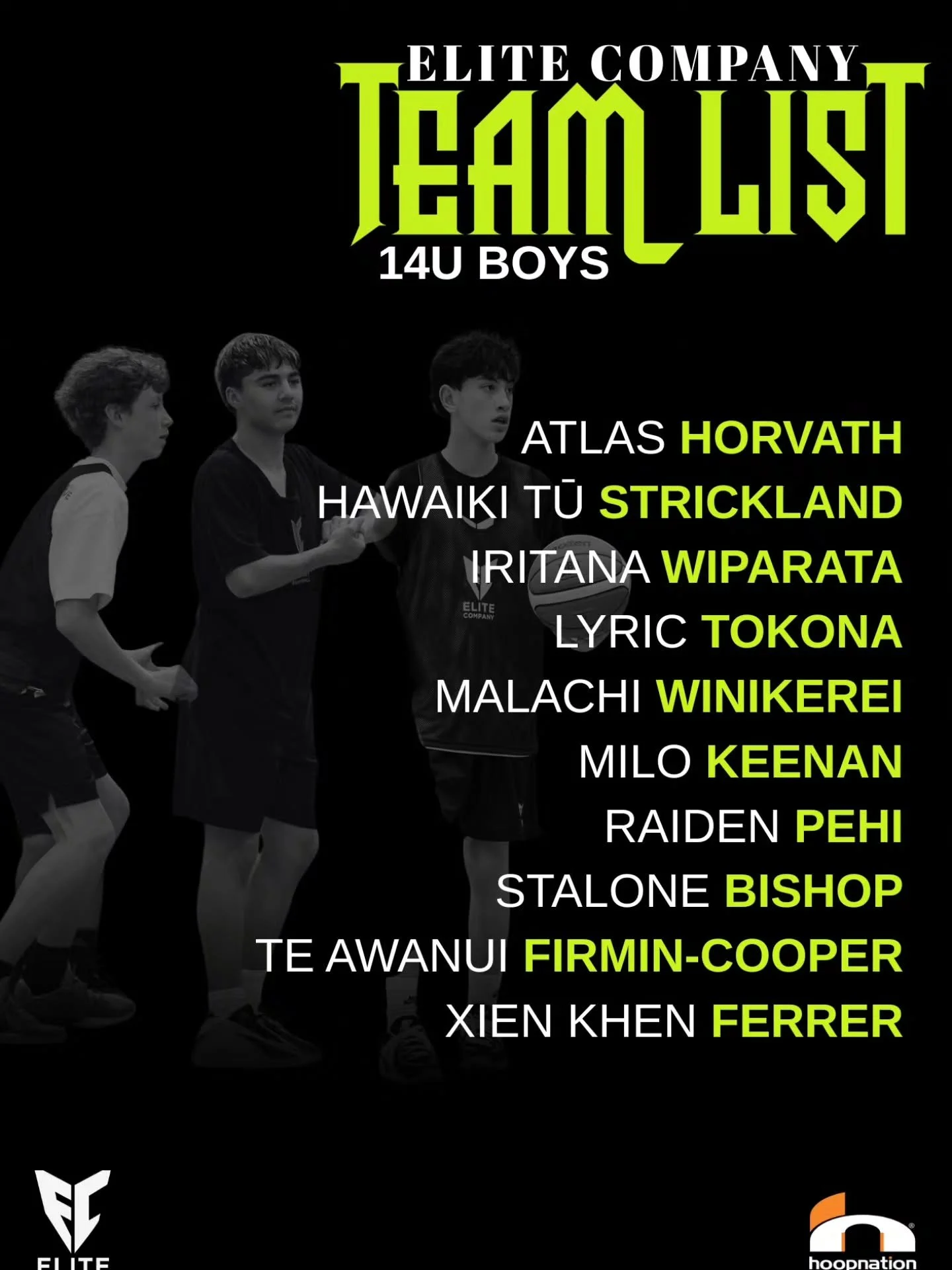 And next up.. Introducing our 14U Boys who are gearing up for the big stage at @nzhoopnation 💪

This squad is fierce and ready to compete hard and bring the energy!

Let's show the boys who's backing them all the way!!

.
.
.
#hoopnation #ballers #e