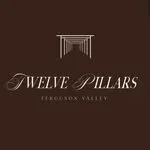 Logo for Twelve Pillars Executive Valley featuring a stylized ceiling chandelier