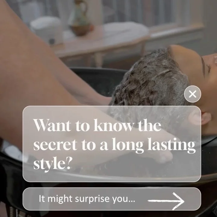 Did you know you should always shampoo twice? Product buildup could be the culprit of your style falling flat!