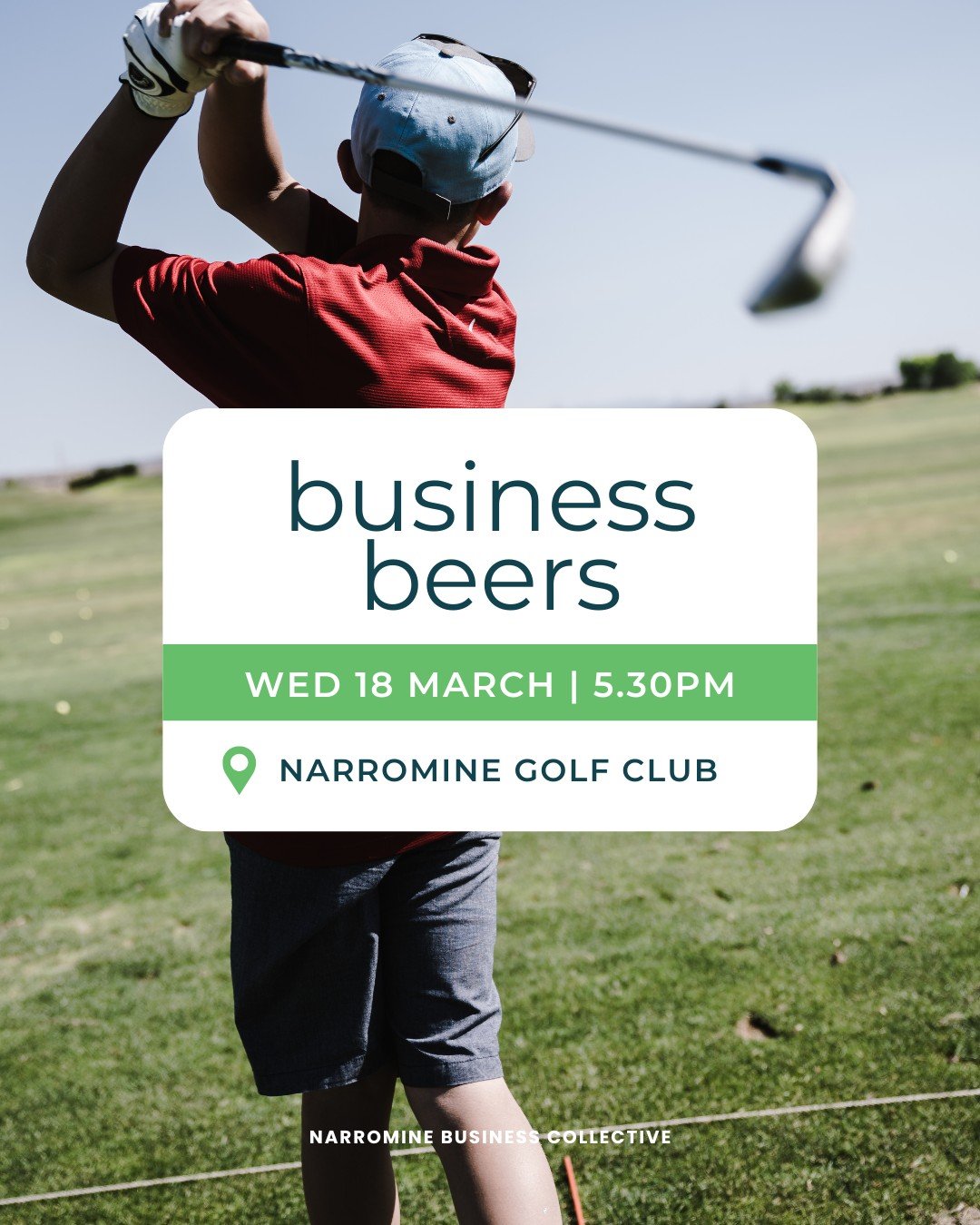 Consider this your official invitation to the 19th Hole 🍻

We are sponsoring the hot-in-demand - Chook draw after Business Hours Golf. Enjoy a relaxed post-golf catch-up with the local business community.

Whether you want to talk Business Awards, g