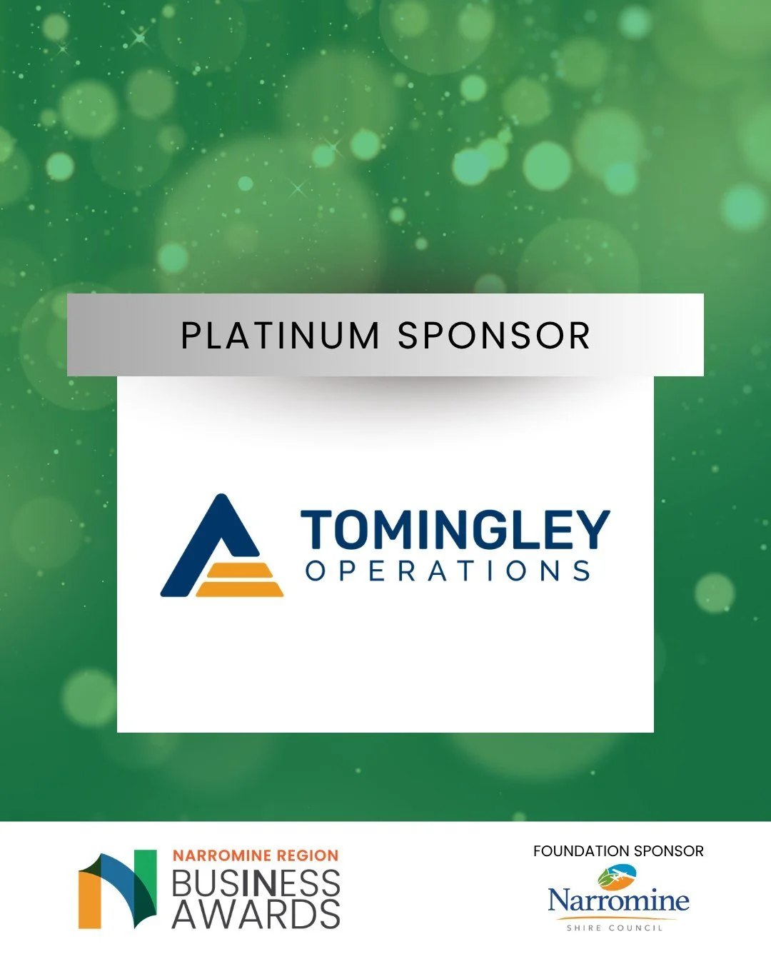 We are proud to announce Tomingley Operations as our second and final Platinum Sponsor of the Narromine Region Business Awards 2026.

A valued part of the Narromine Region since 2013, Tomingley Operations has made a lasting contribution to our local 