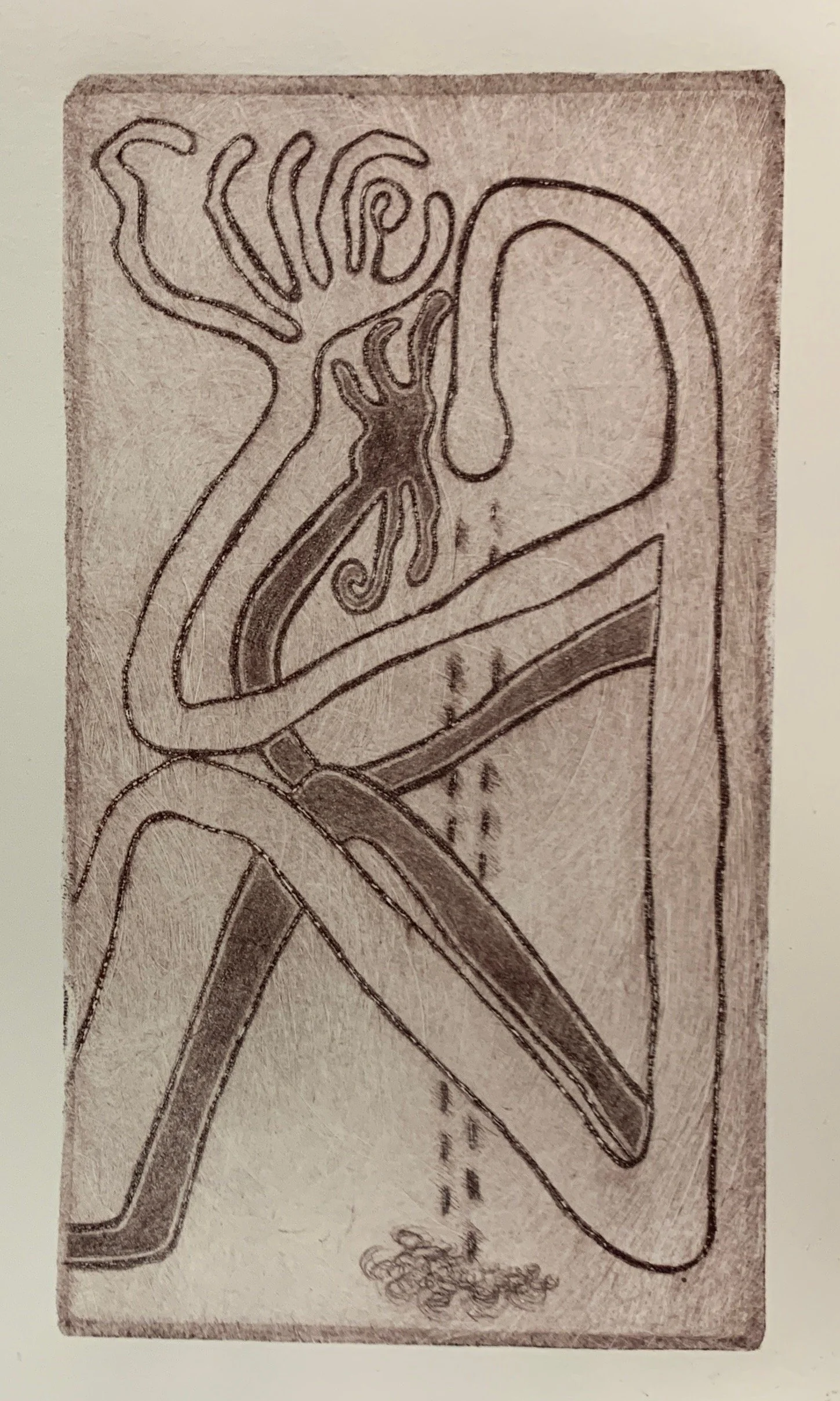 Curl
Dry point on plexiglass