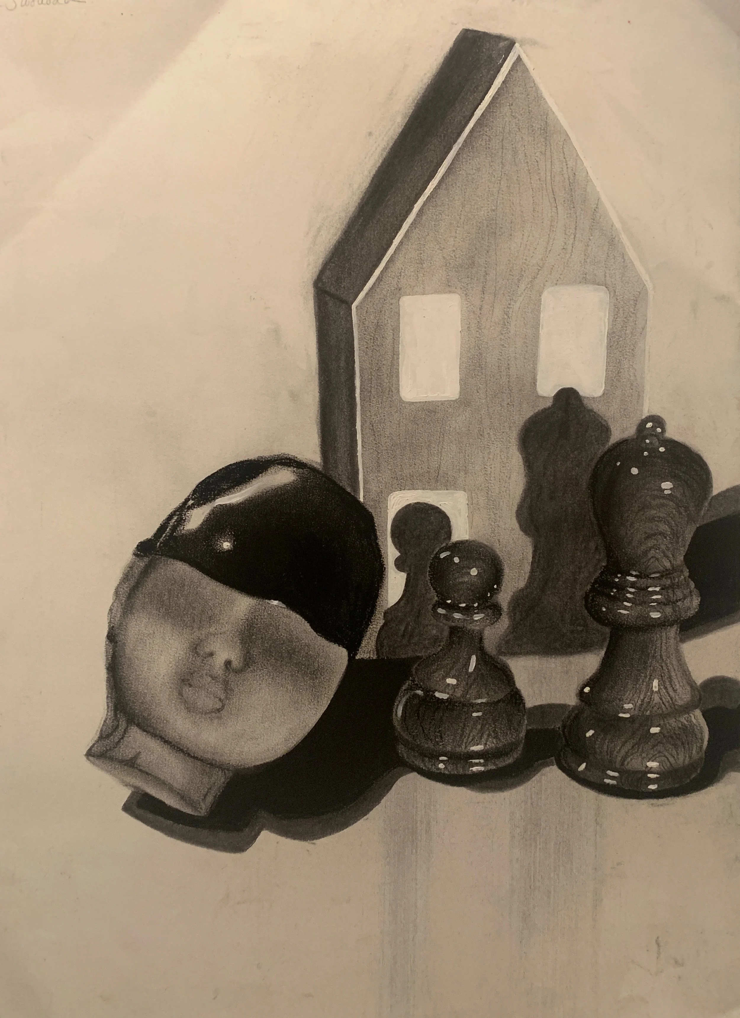 Head Like A Home
Charcoal & acrylic