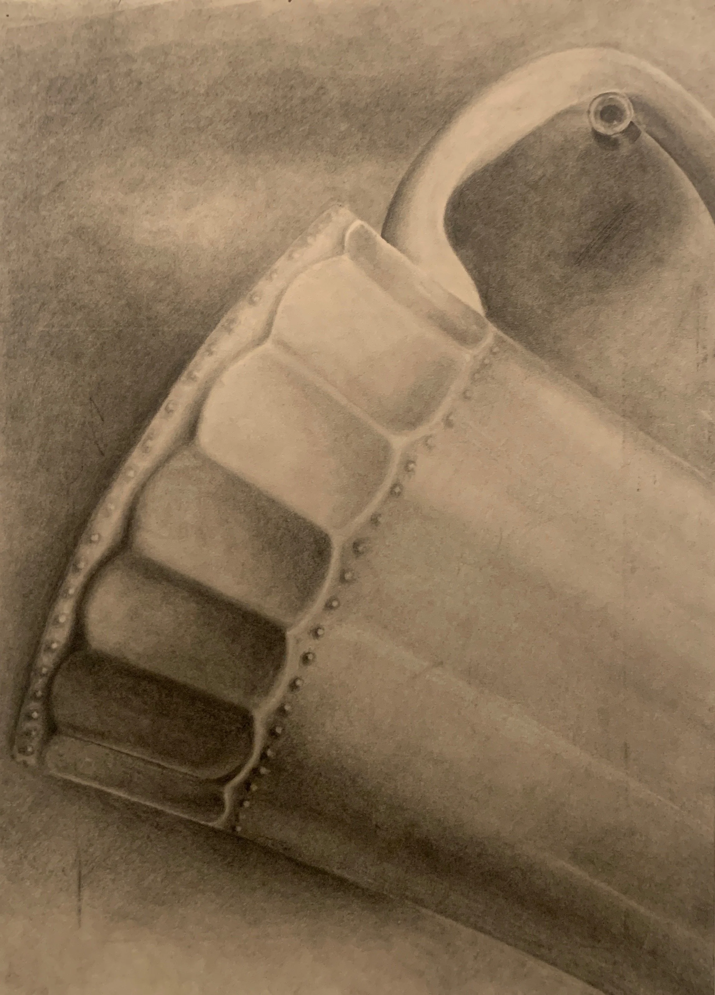 Suspend (1st in diptych)
Graphite
