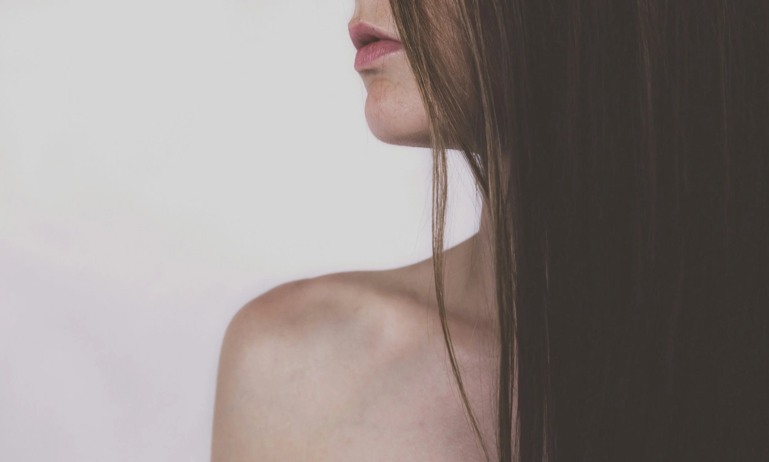 embodied young woman in profile