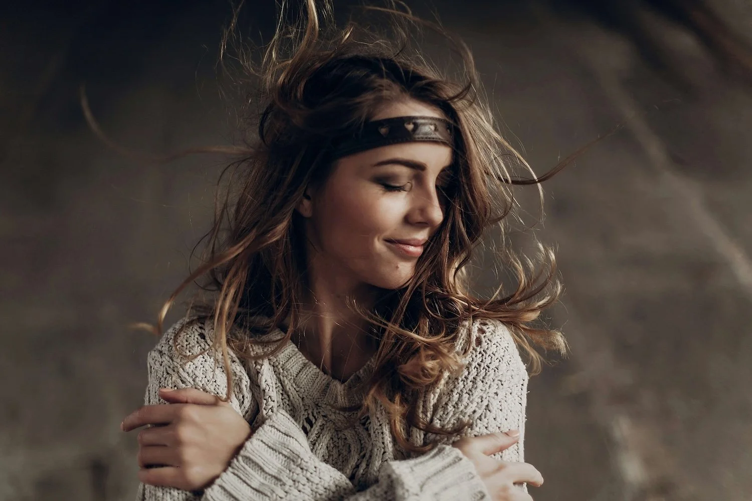 a woman feeling safe and somatically embodied