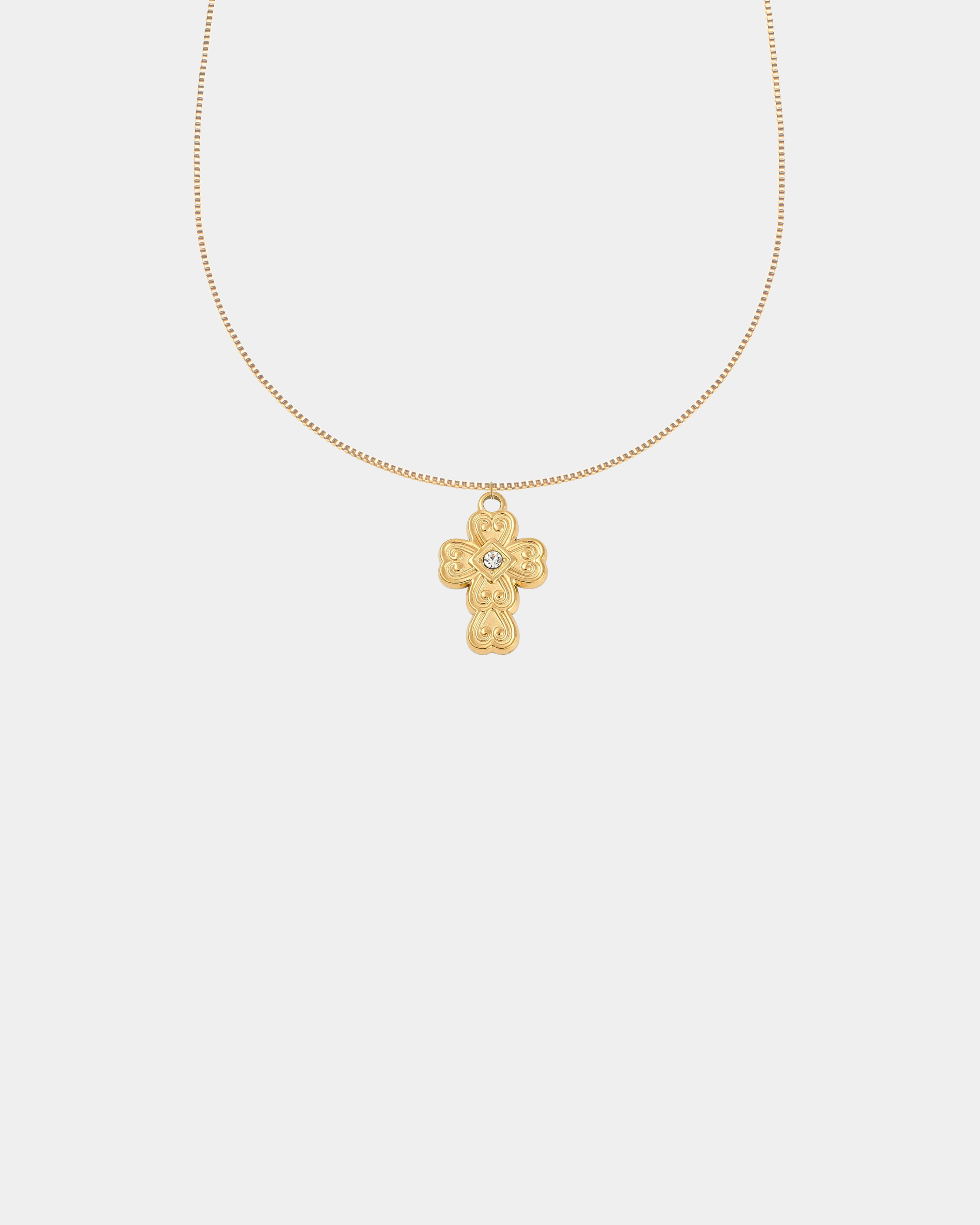 Ophelia Mini Cross Necklace
