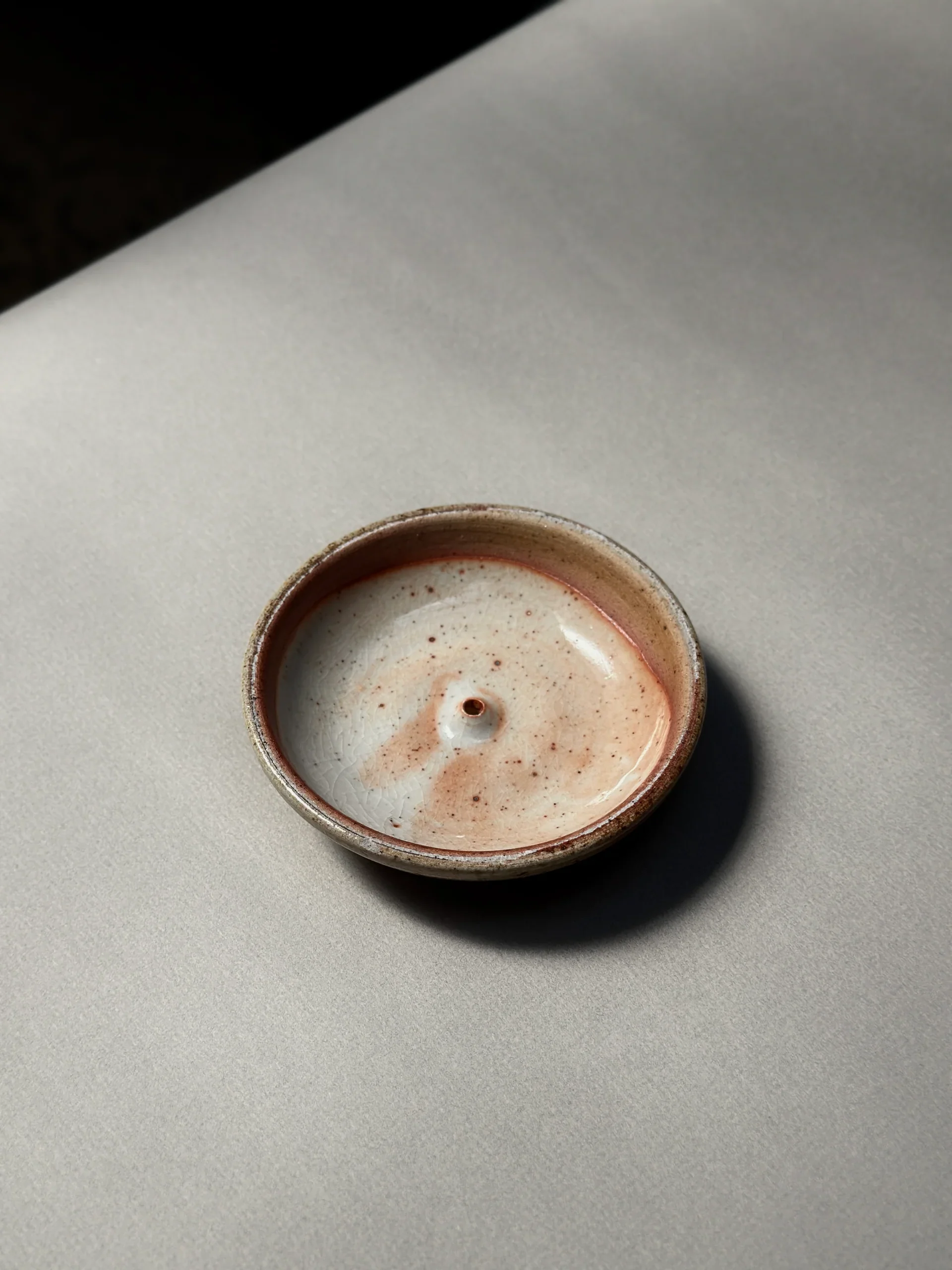 Wood Fired Shino clay incense holder