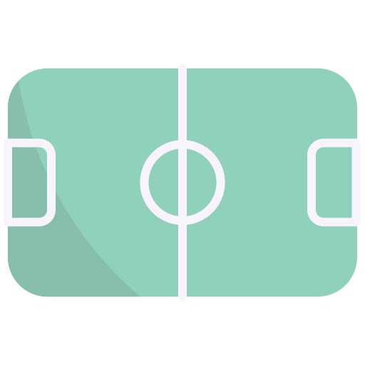 Campo da calcio visto dall'alto.